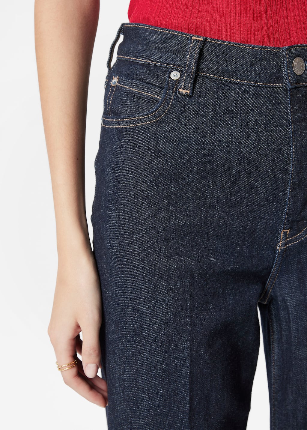 Image of Wide Press-Crease Jeans