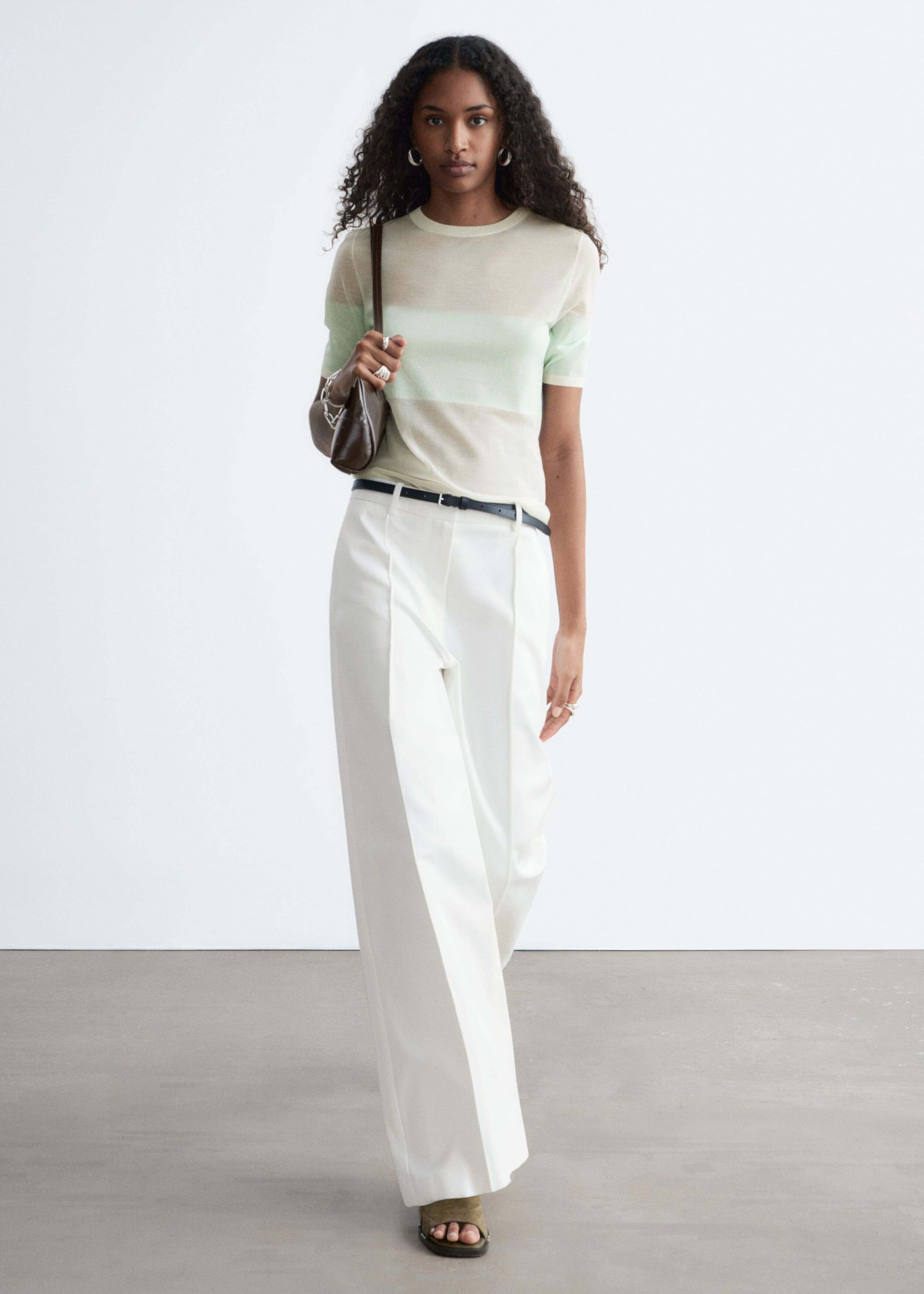 Image of T-shirt en mailles fines