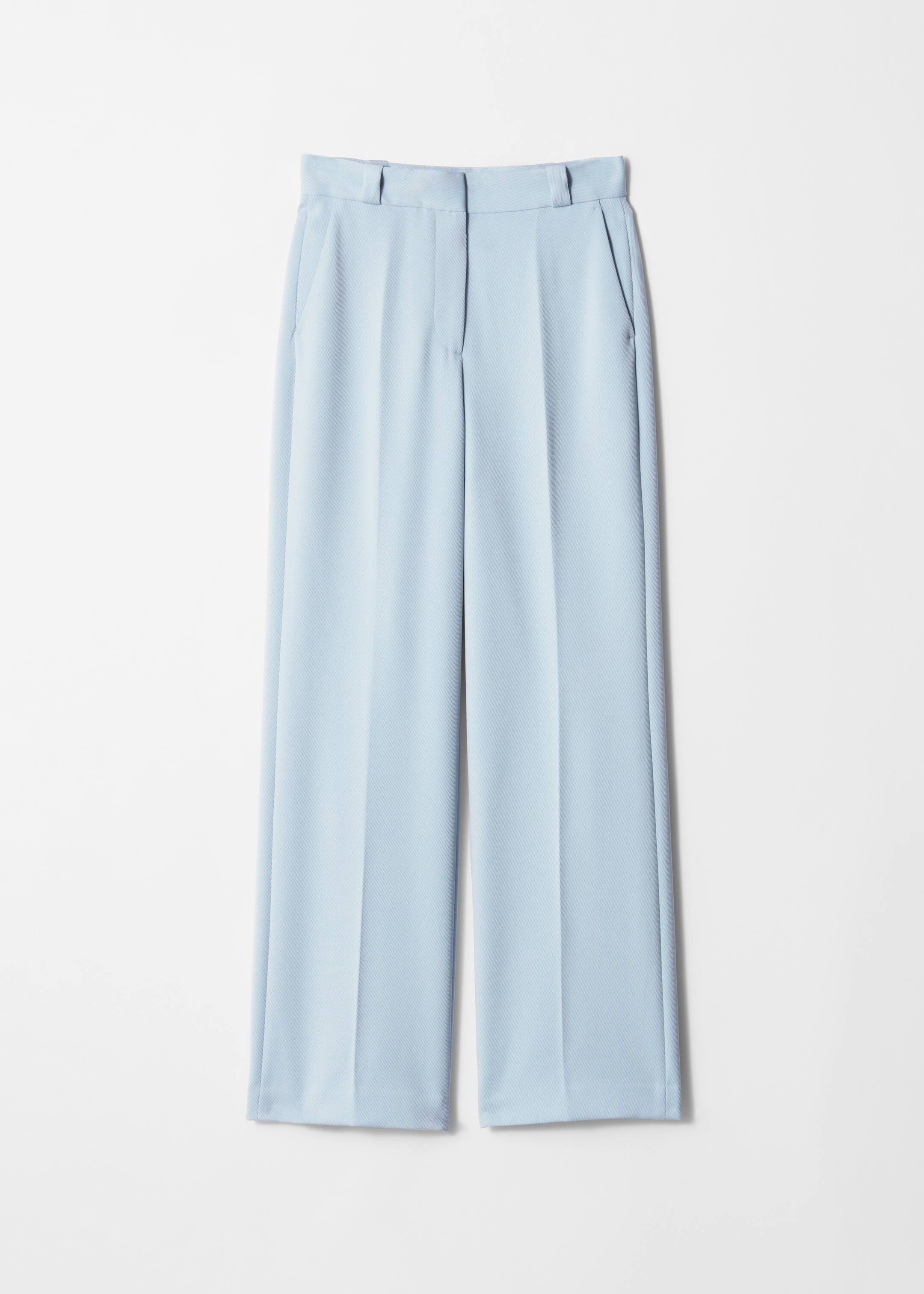 Преглед на по-голямо изображение: Wide Press-Crease Trousers - Light Blue - ЖЕНИ | H&M BG 4