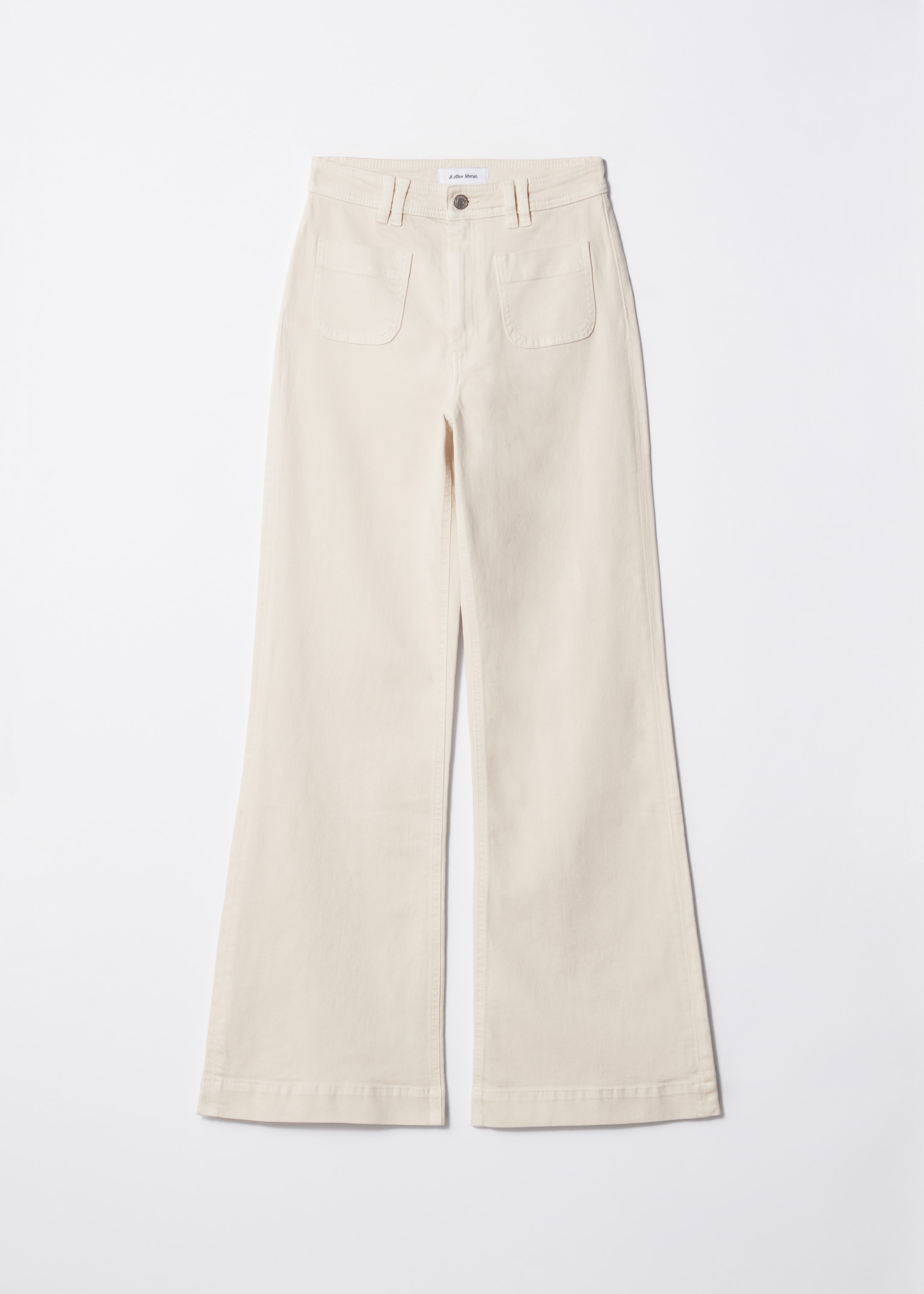 Ver imagen más grande: Vaqueros acampanados de cintura alta - Blanco - MUJER | H&M ES 1