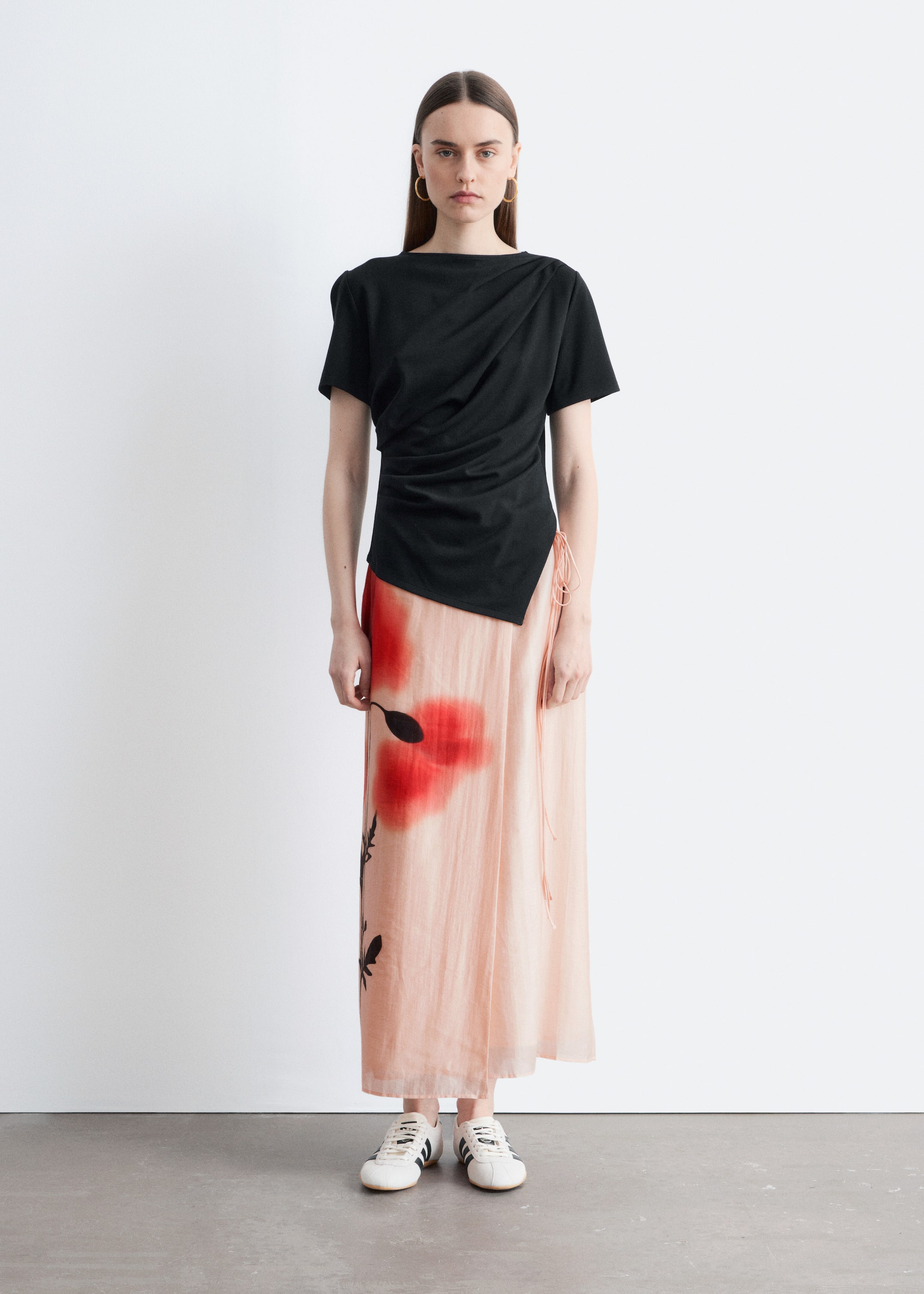 View larger image: Wrap Maxi Skirt - Pink/Red - Ladies | H&M GB 1