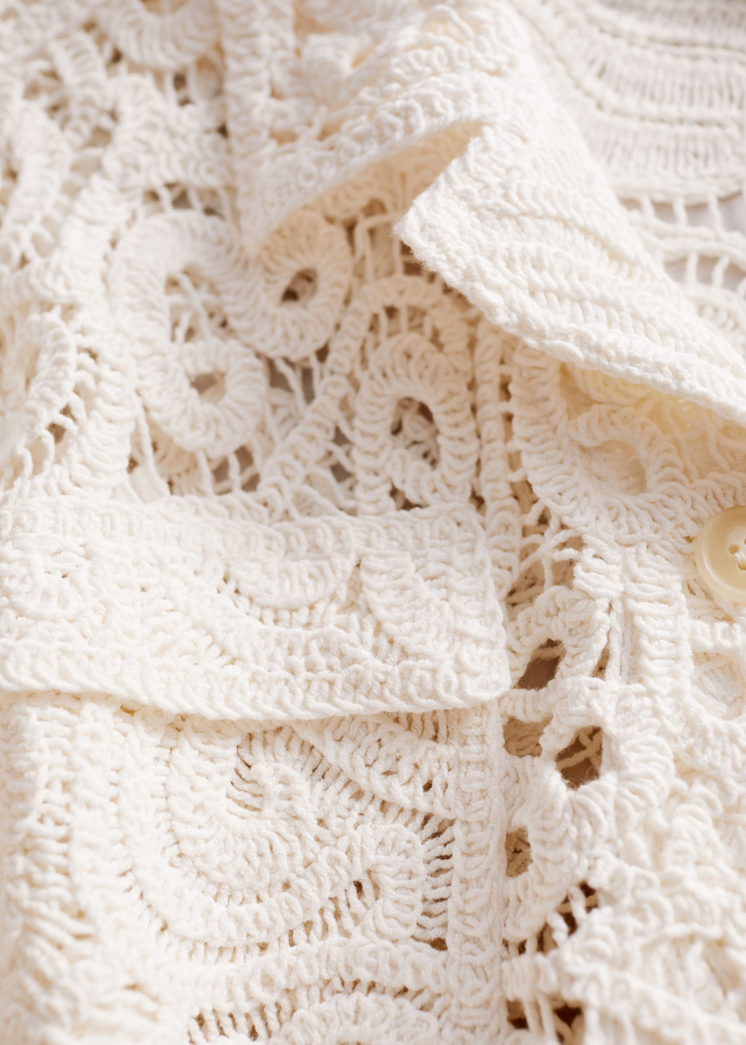 Patch-Pocket Lace Jacket - {{variantName}} - Descriptive Detail