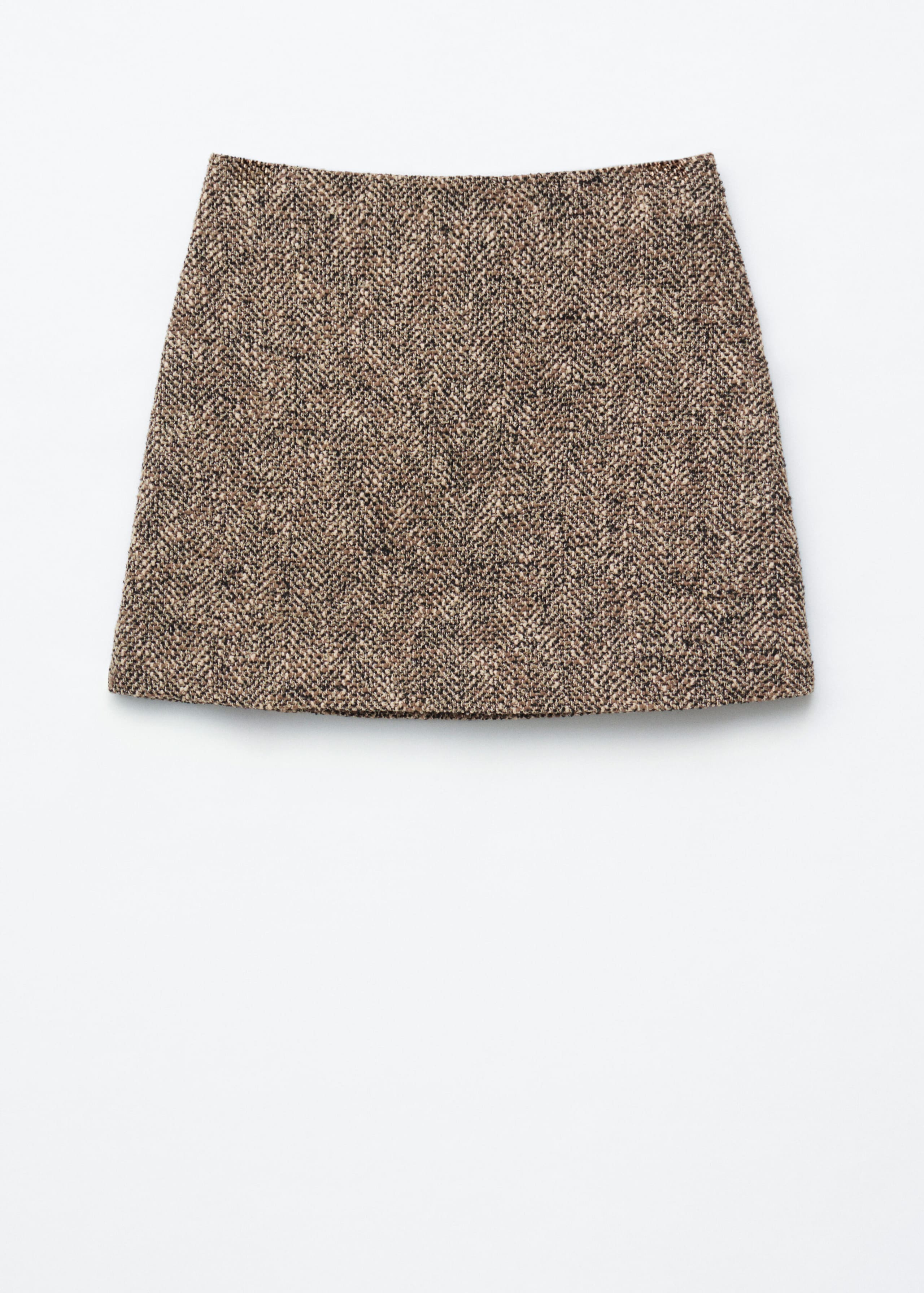 Textured Mini Skirt - Beige Melange - Still Life
