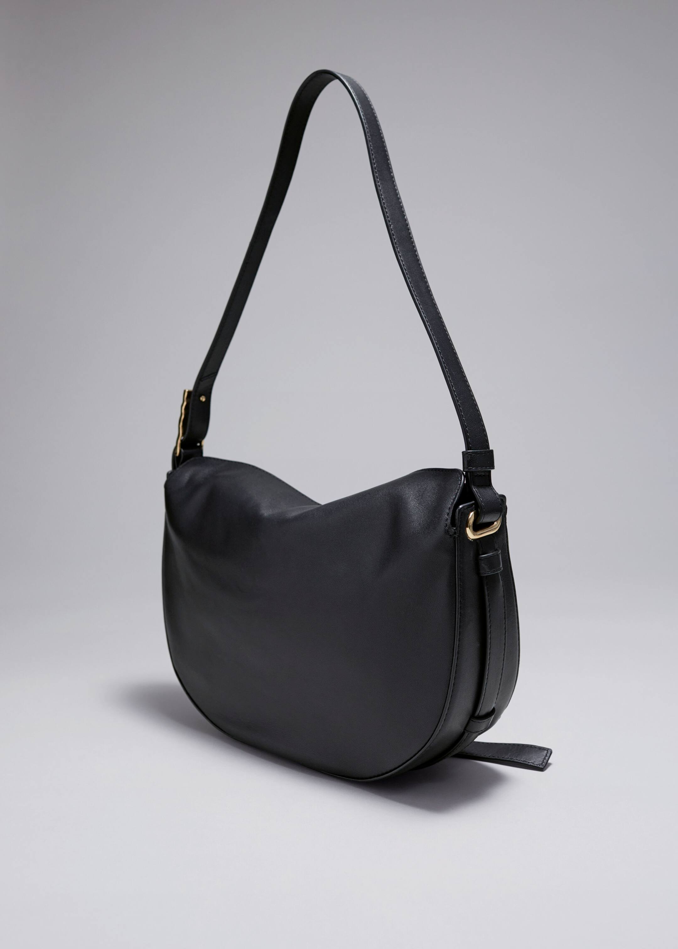 View larger image: Leather Shoulder Bag - Black - Ladies | H&M GB 2