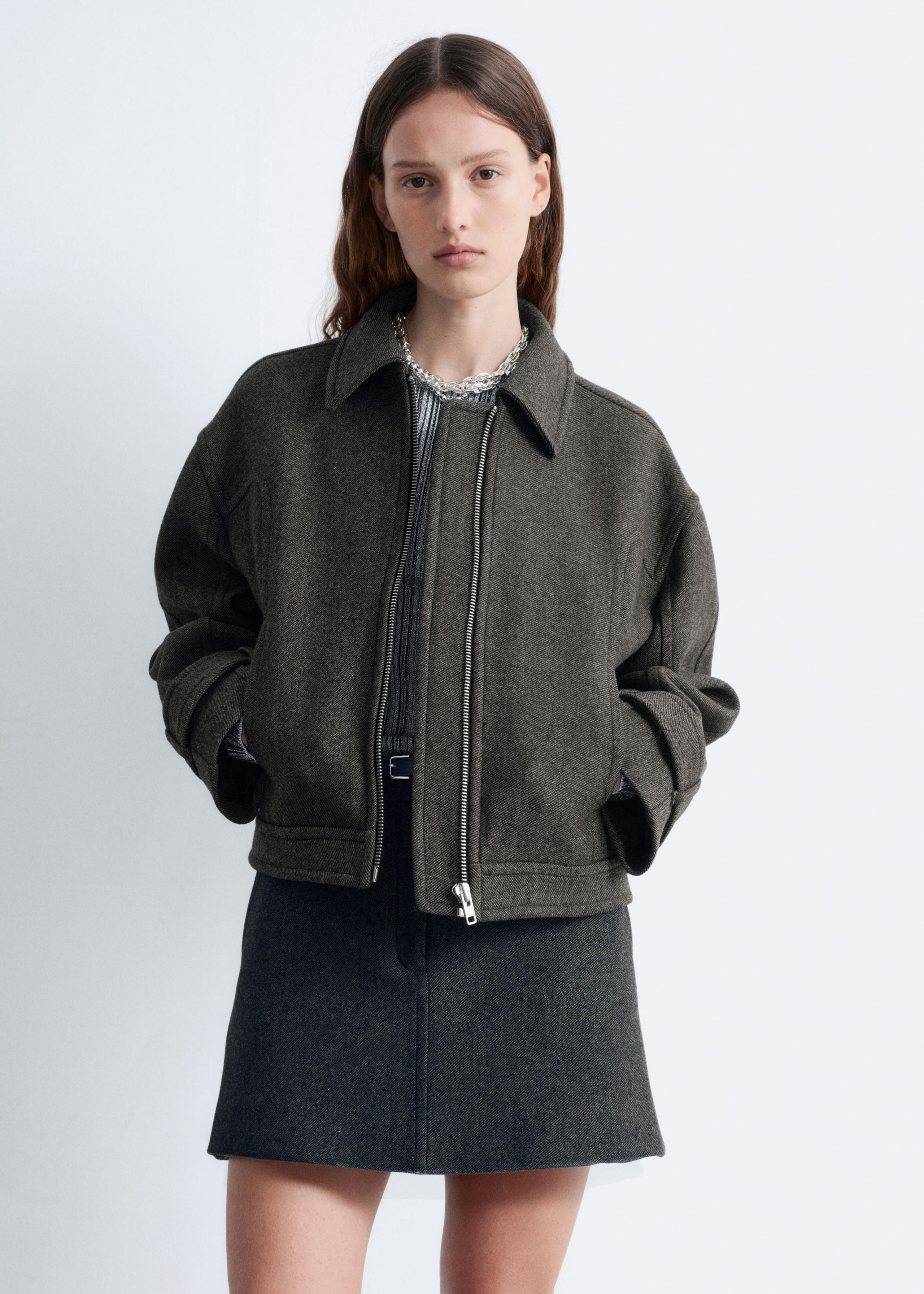 Image of Short Wool Jacket