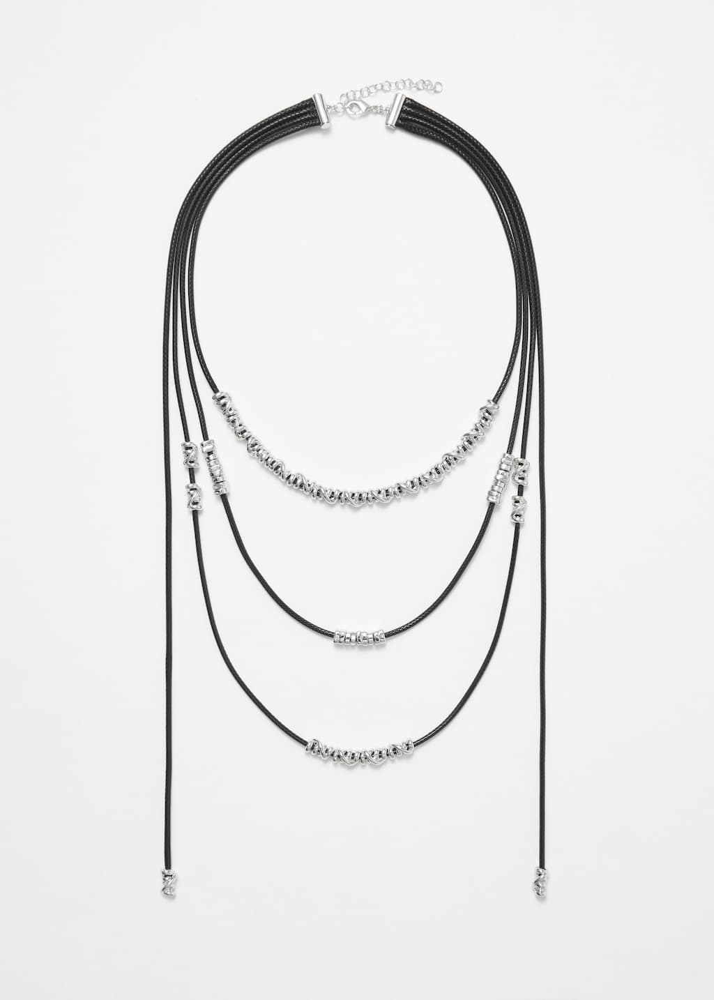 Layered String Cord Necklace