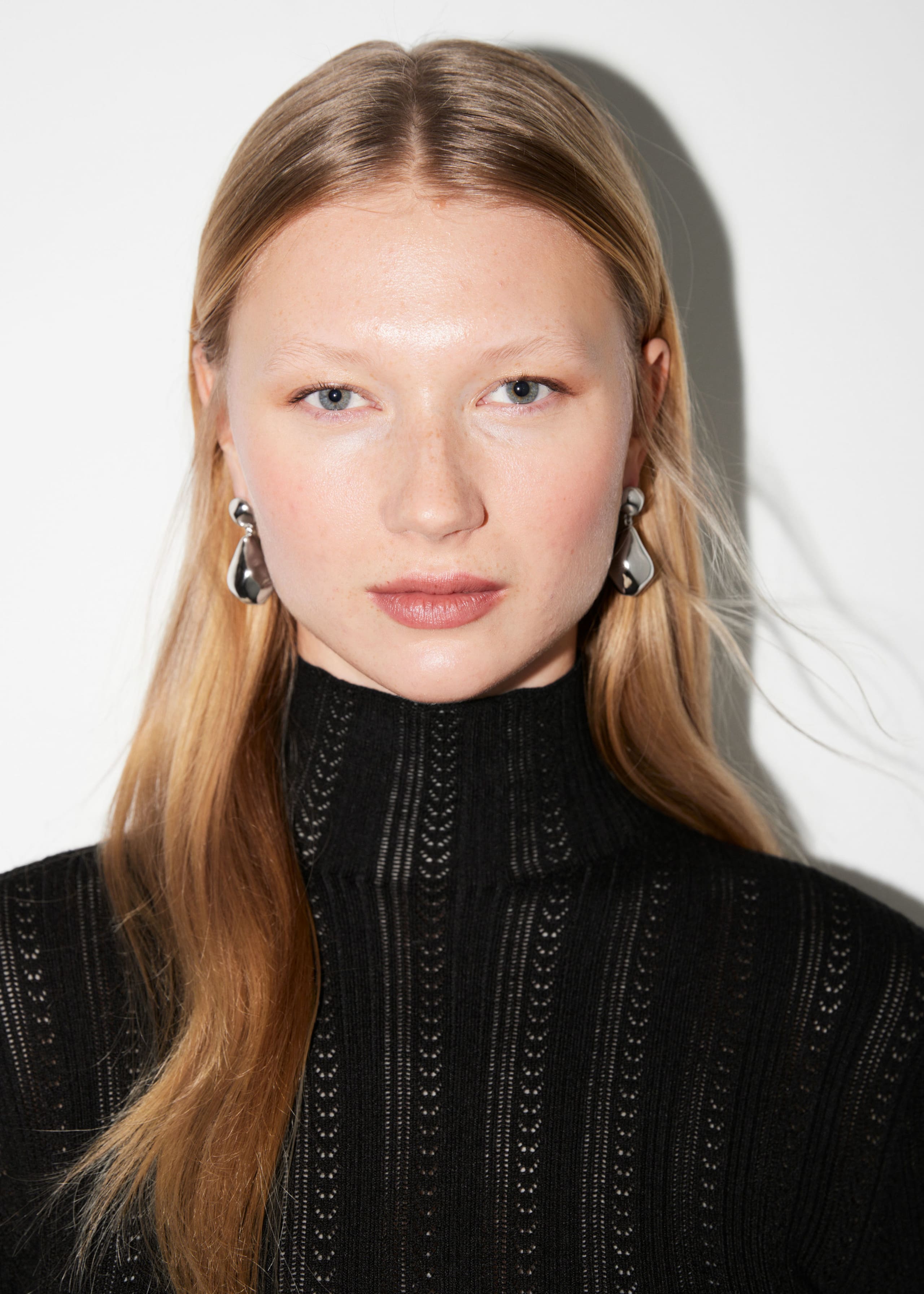 Image of Sculpted Pebbles Drop Earrings