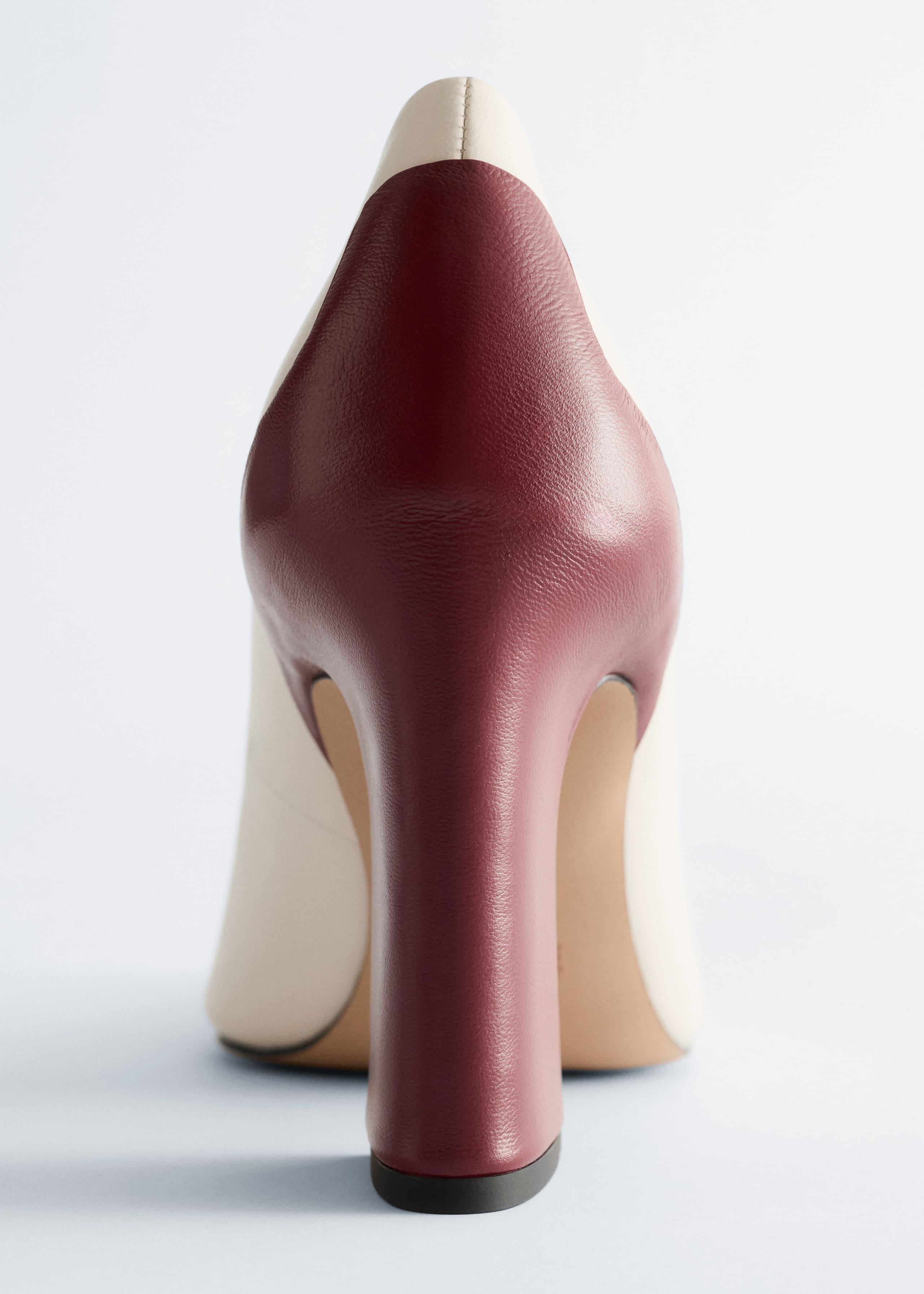 Image of Colour-Blocked Leather Pumps