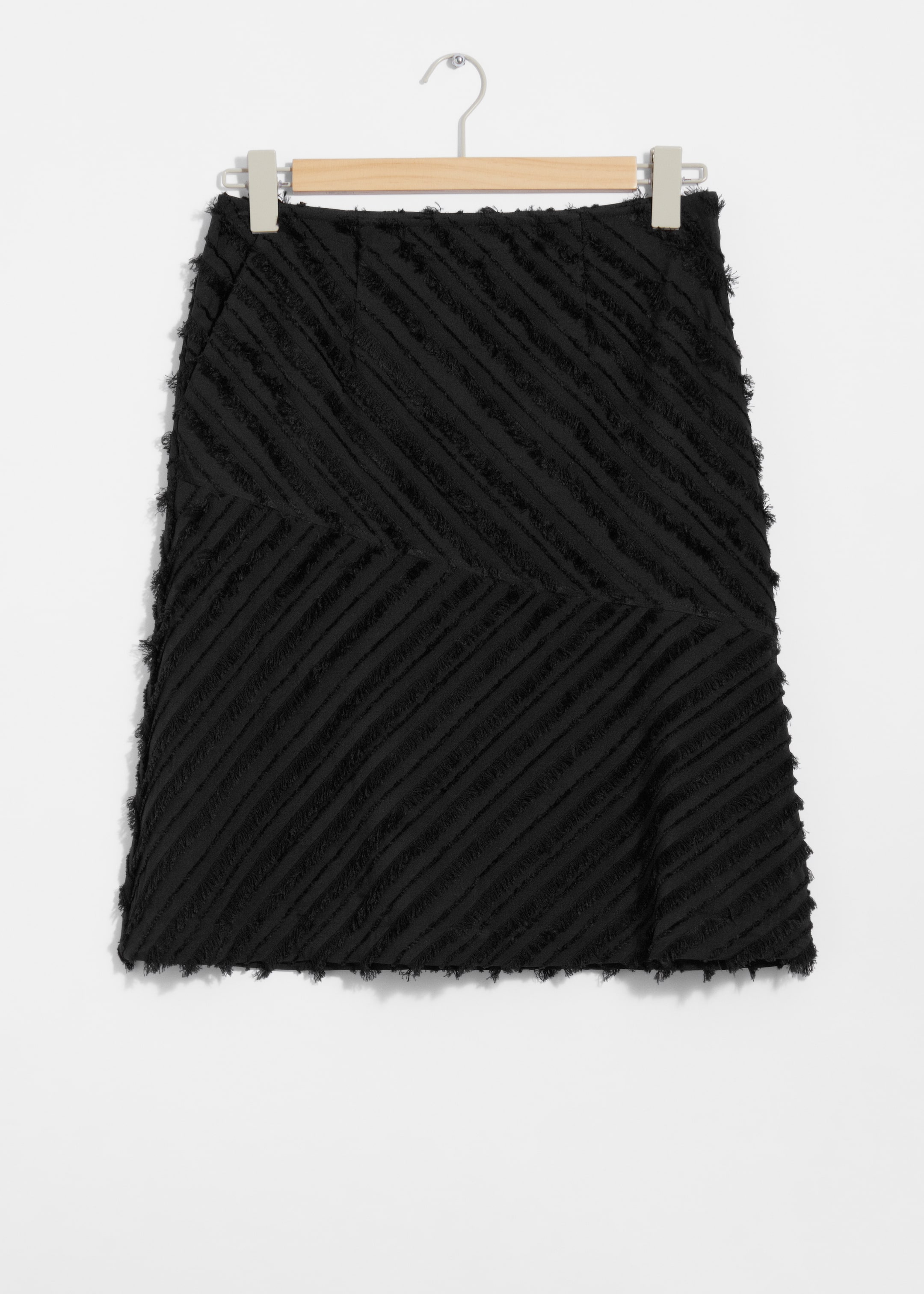 Größeres Bild ansehen: Strukturierter Bleistiftrock in Midilänge - Schwarz - Ladies | H&M DE 1