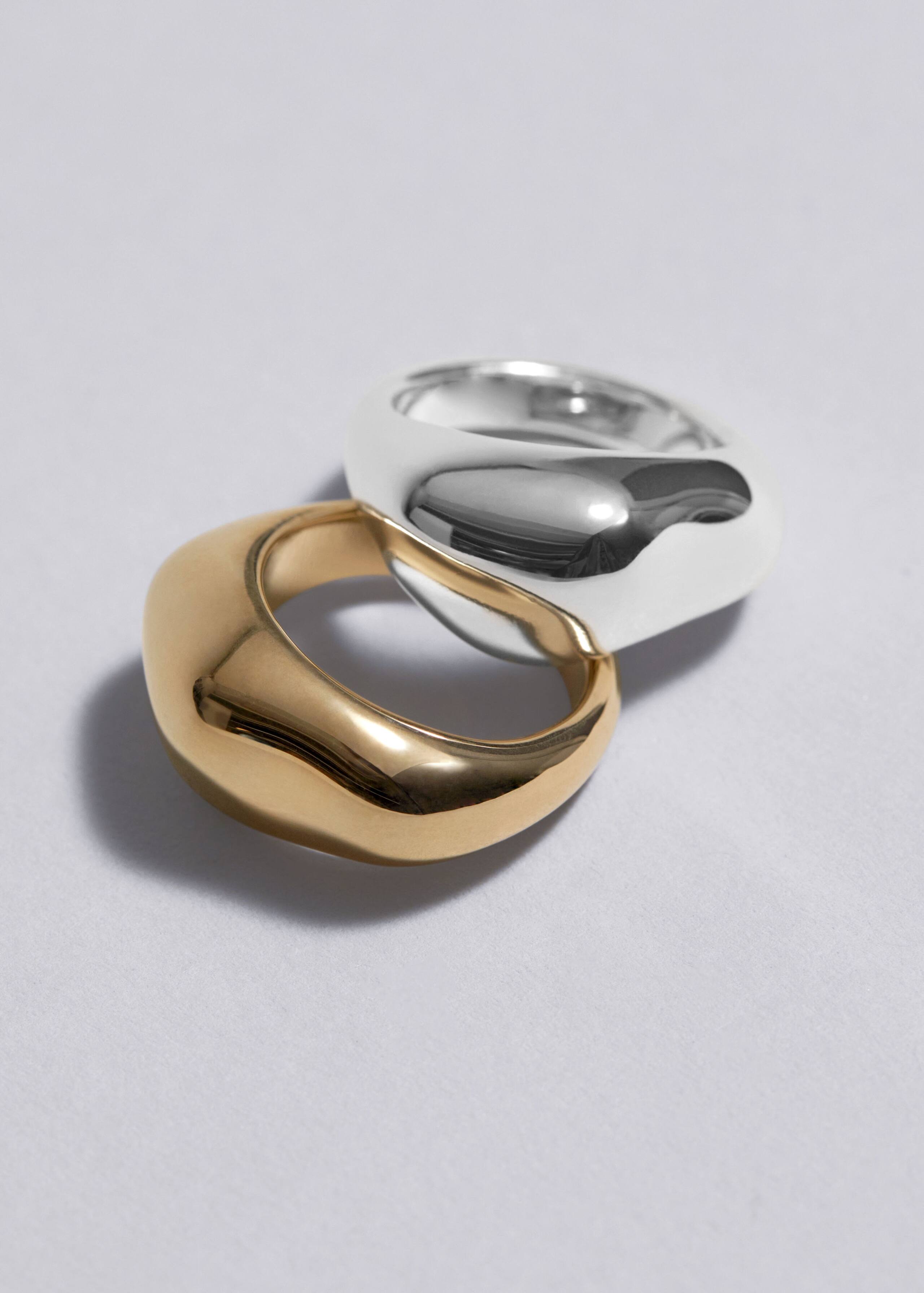 Bold Sculptural Ring - Silver - Still Life