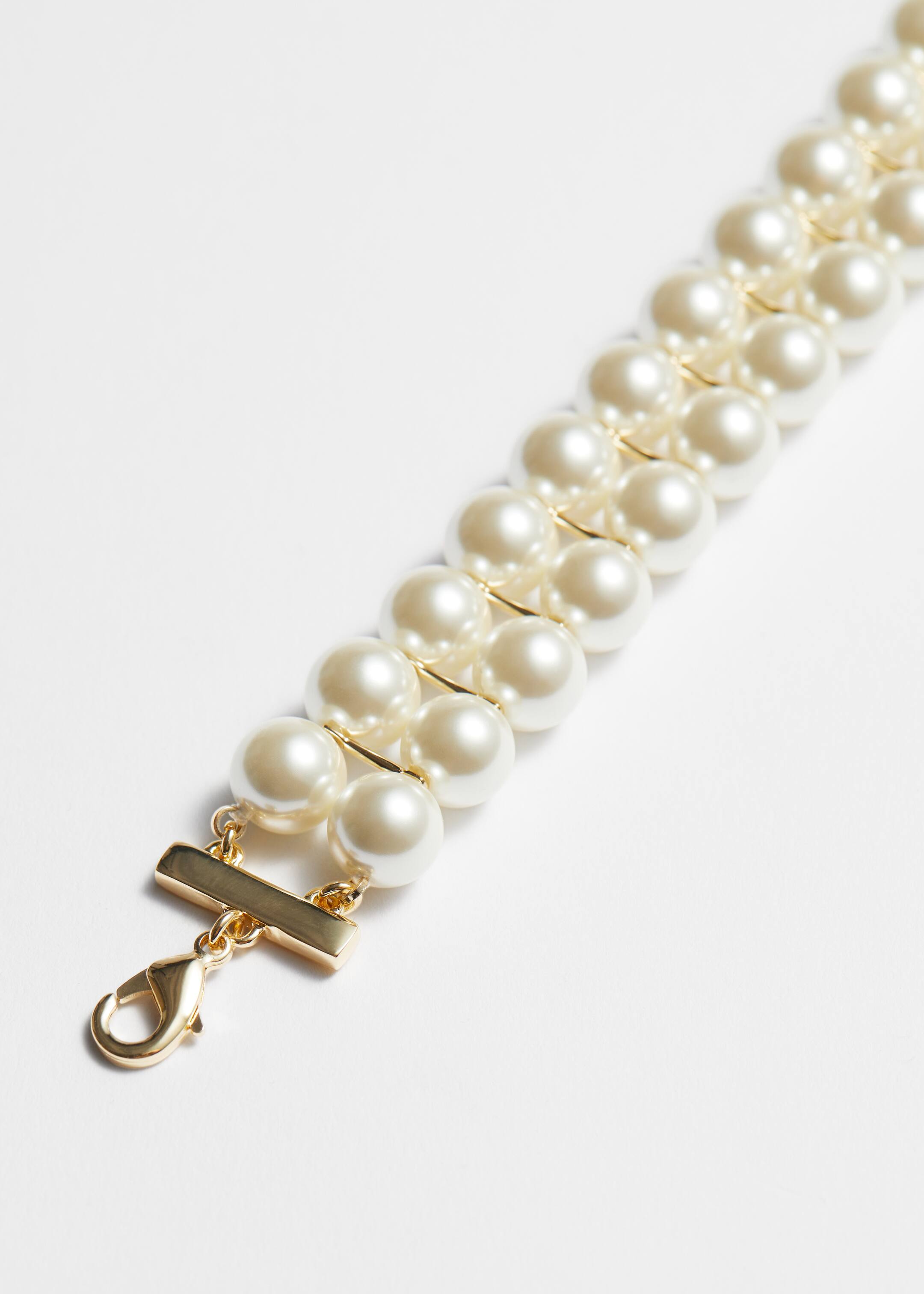 Ingrandisci l'immagine: Two-Row Pearl Choker - White - DONNA | H&M CH 3