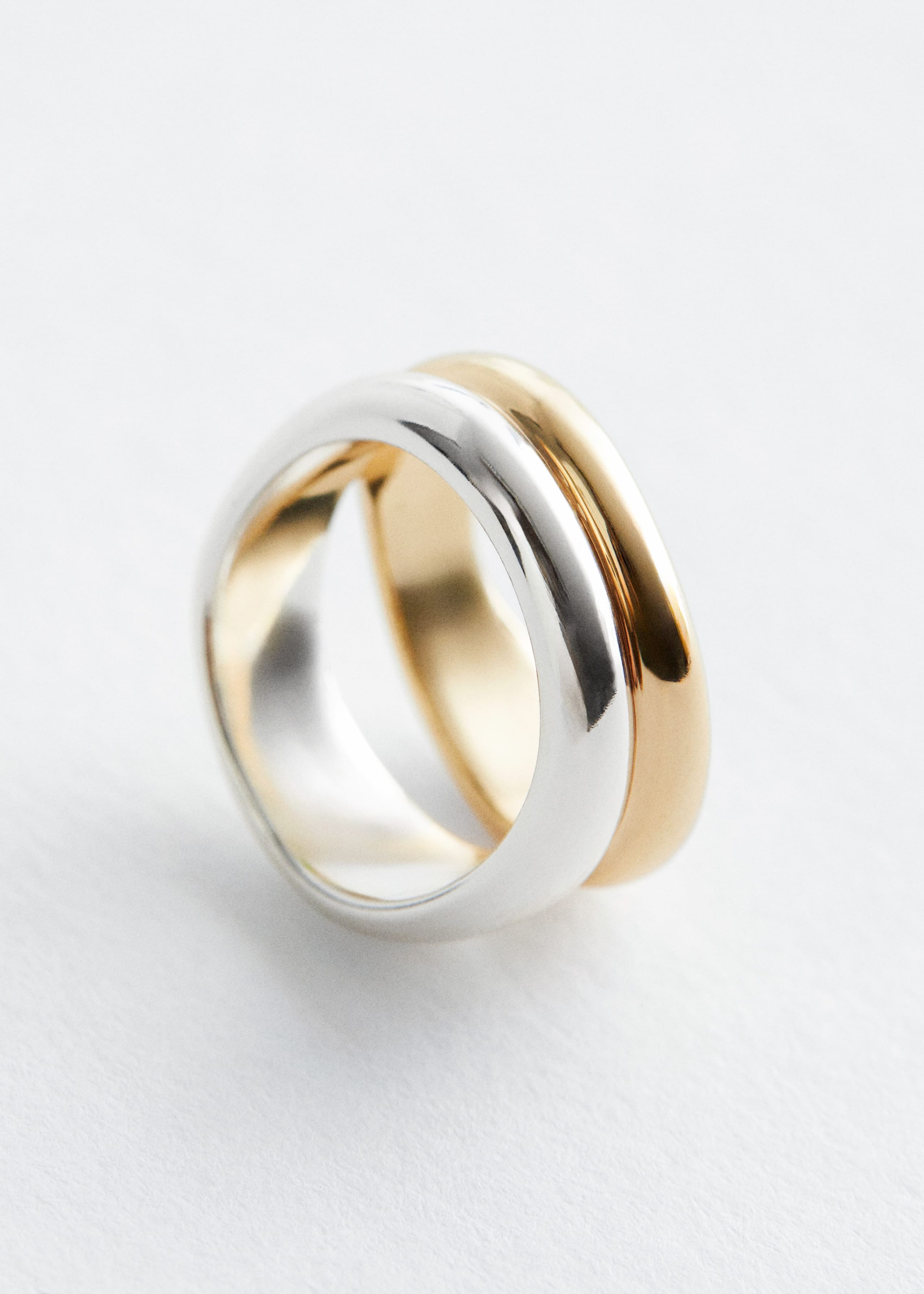 Duo Tone Twin Ring - {{variantName}} - Descriptive Detail