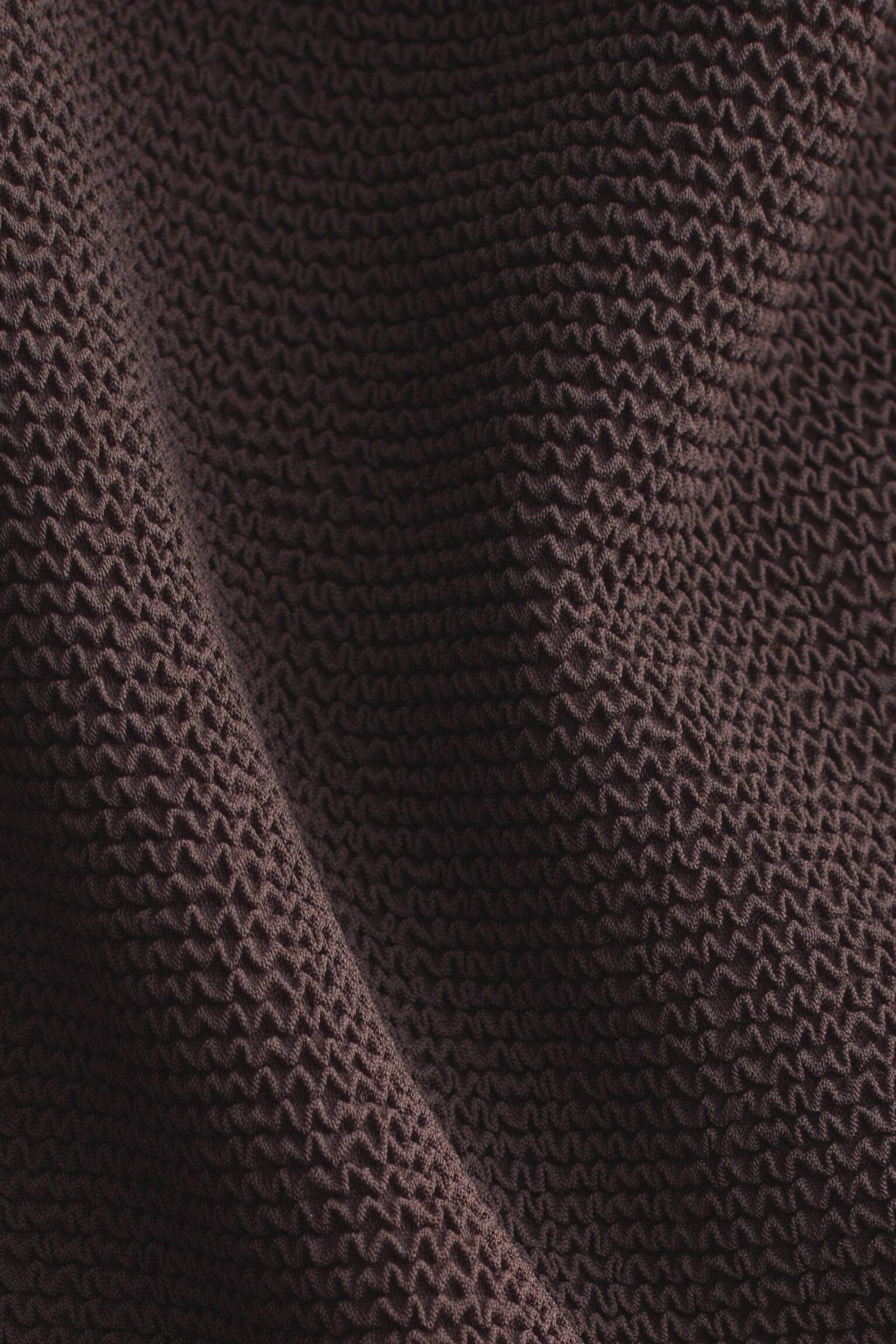 Tekstureret badedragt med bindebånd - Mørkebrun/Klar blå/Bordeaux/Sort/Pink/Orange - 2