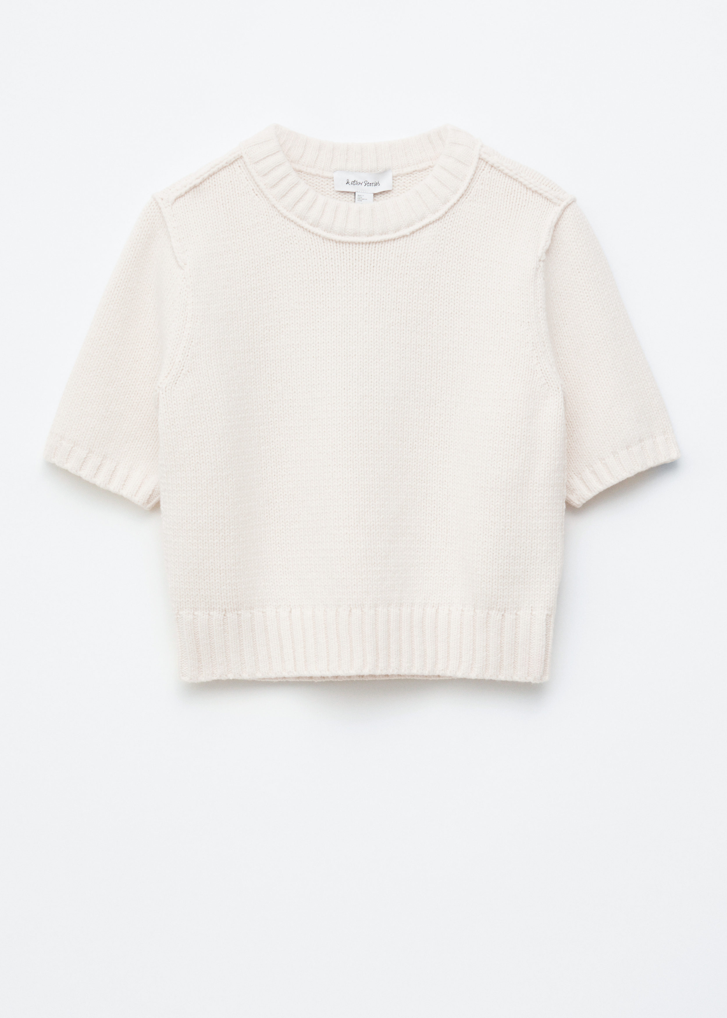 Relaxed Fit Knitted Sweater - White - & Other Stories US