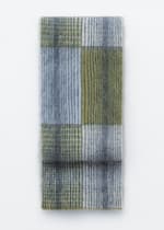 Bleu/À carreaux