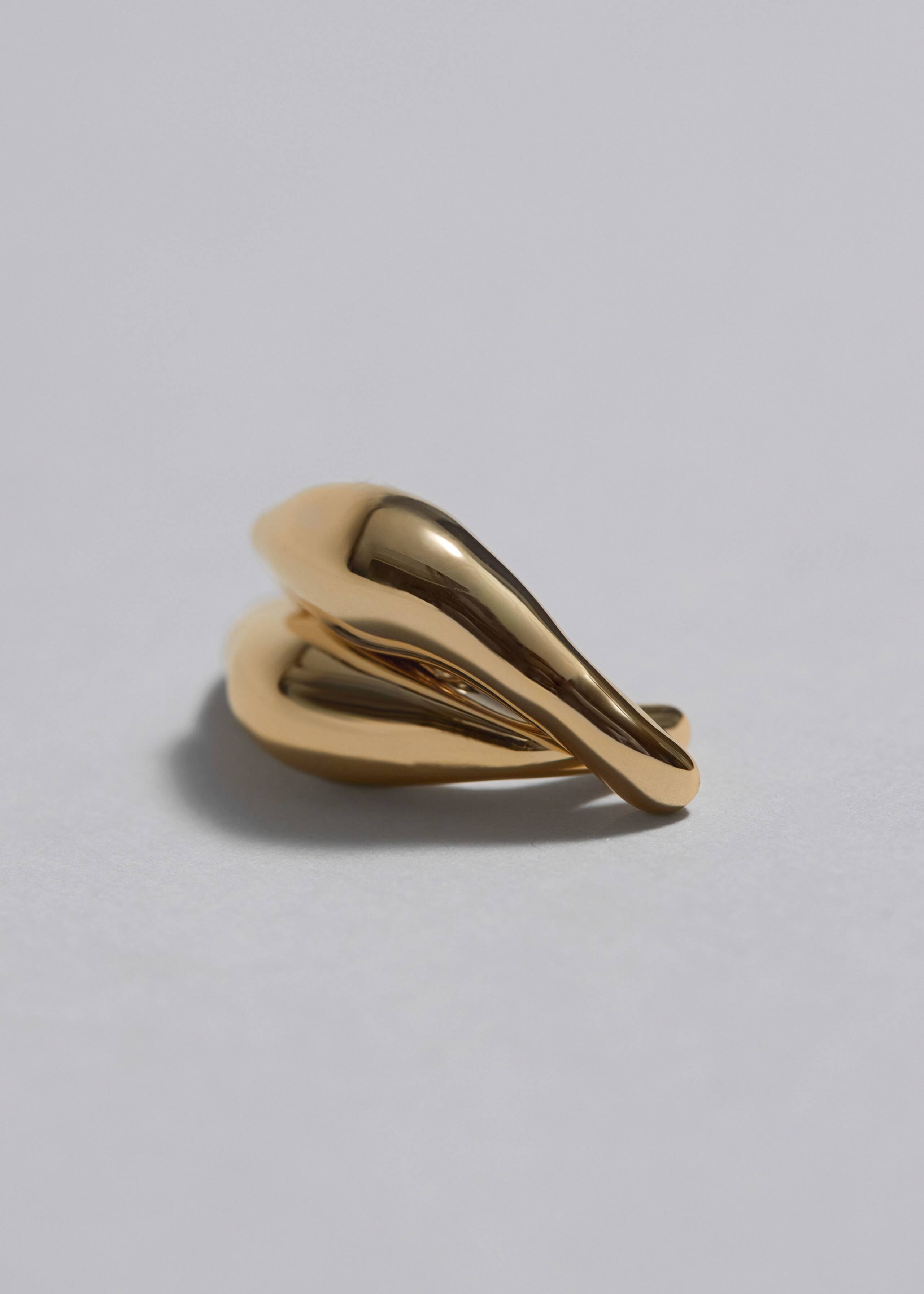 Sculptural Stud Earrings - Gold - Still Life