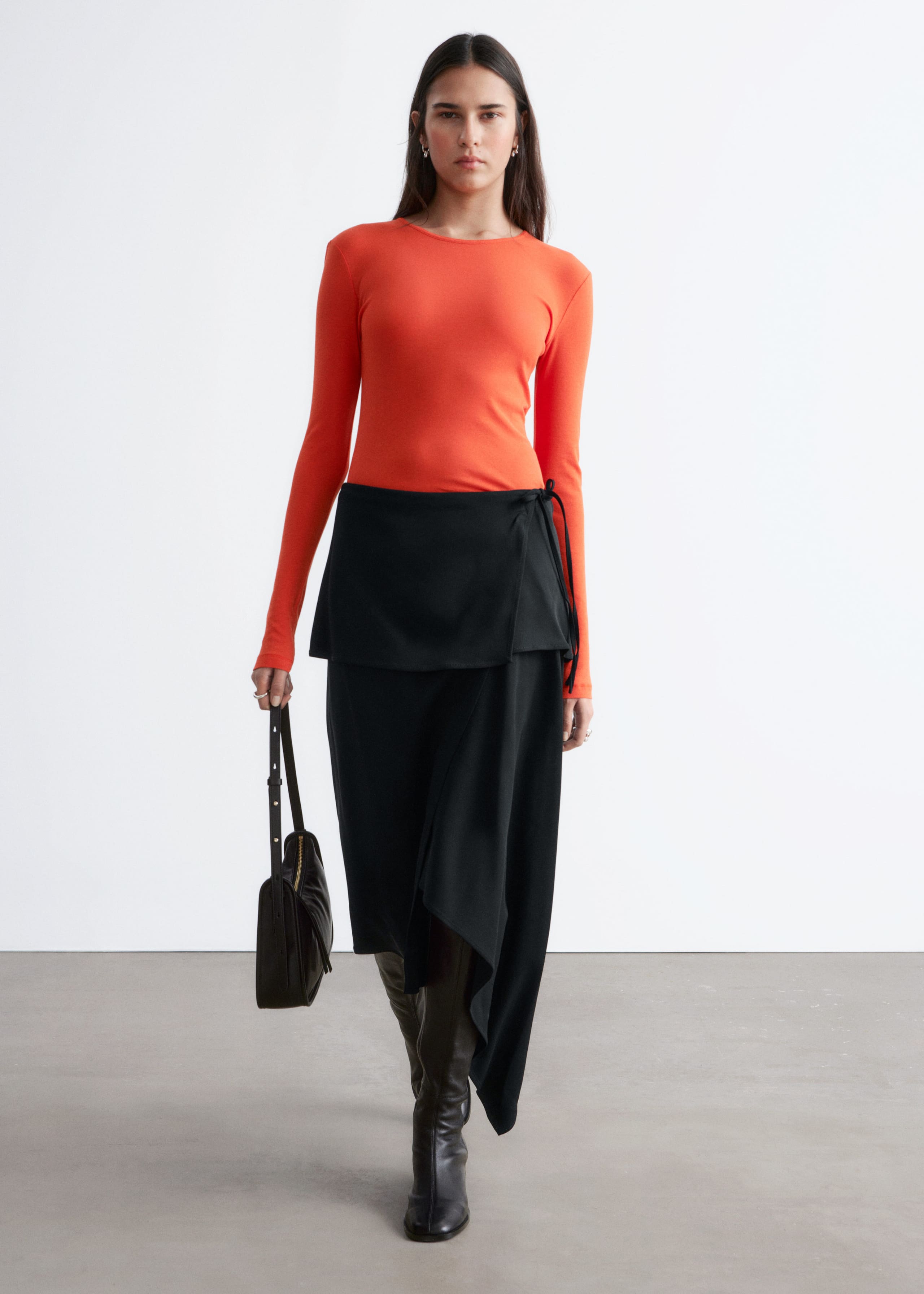 Image of Long-Sleeve Cotton Top