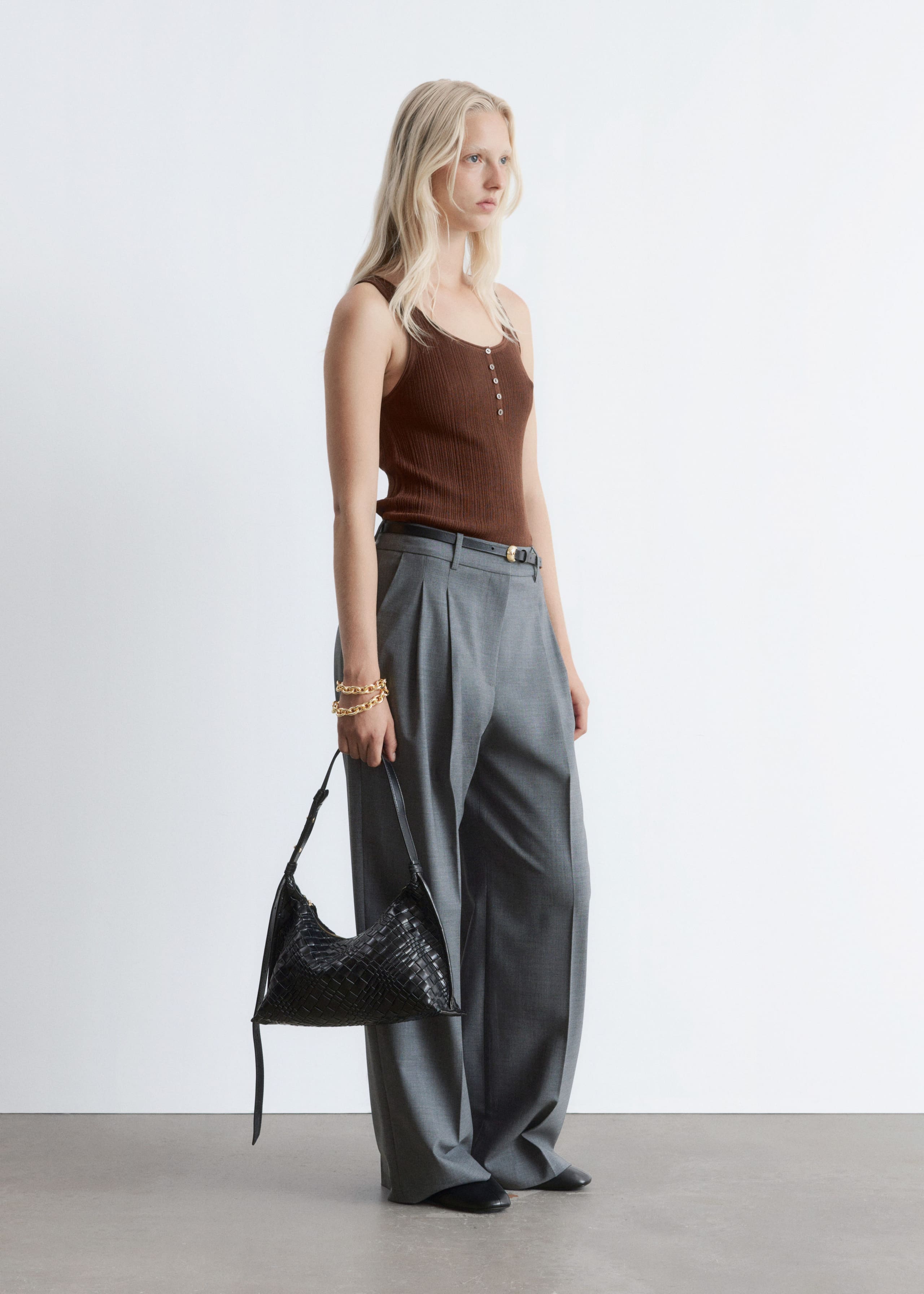 Image of Tailored Wool Trousers