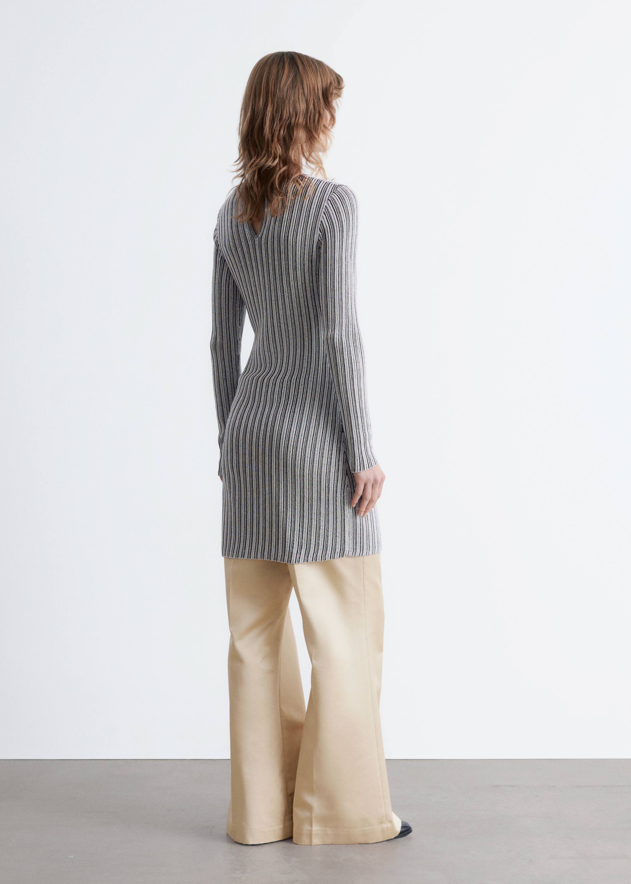 Visualizza immagine più grande: Mini abito a coste con maniche lunghe - Argento - DONNA | H&M IT 5