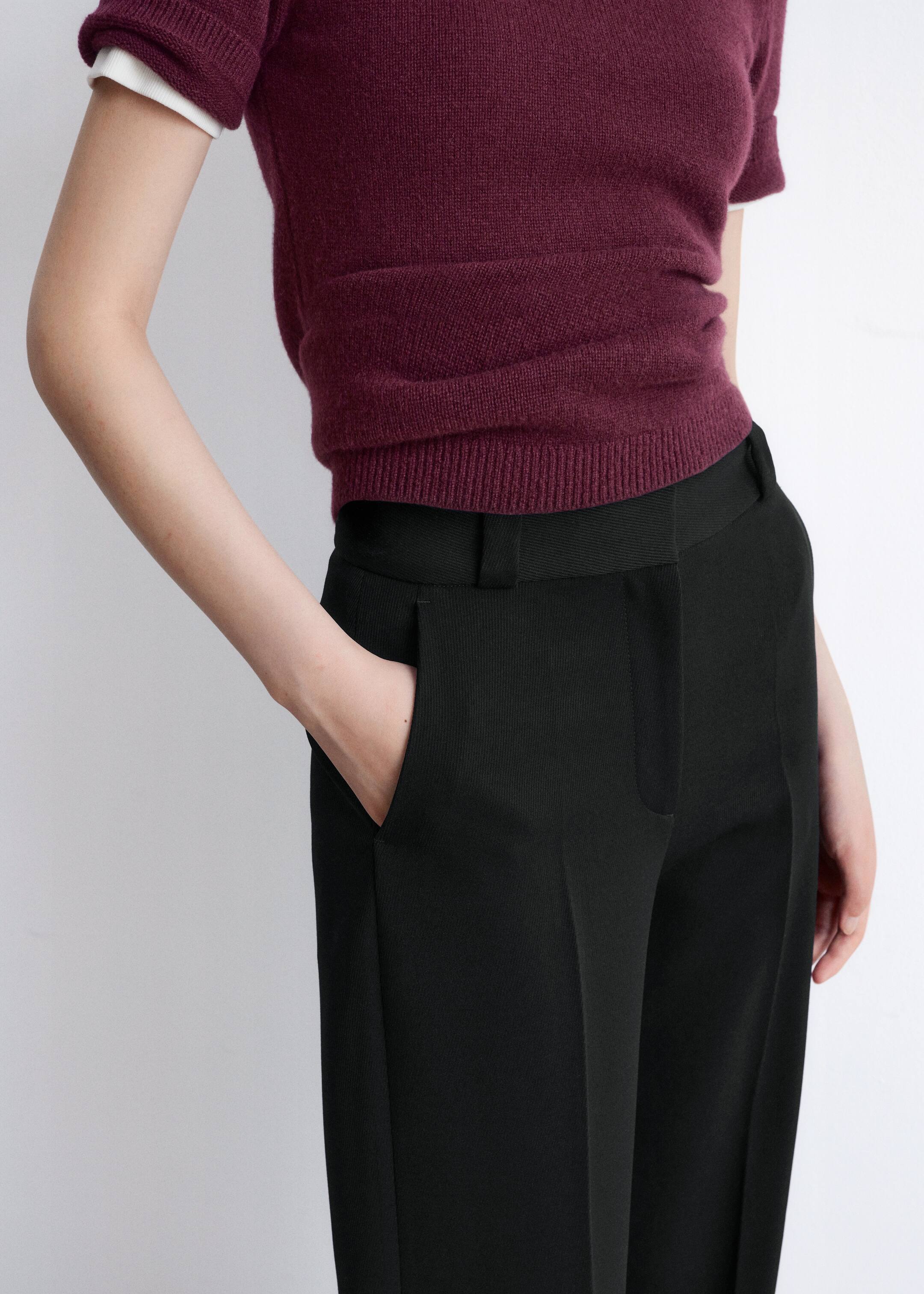 Преглед на по-голямо изображение: Wide Press-Crease Trousers - Черно - ЖЕНИ | H&M BG 4