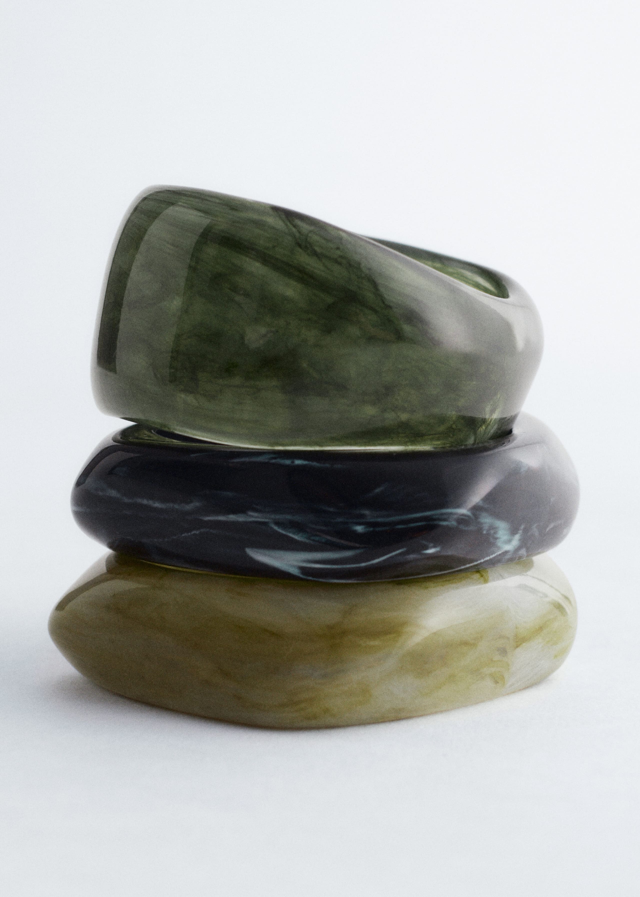 Image of Marbled Bangle Set