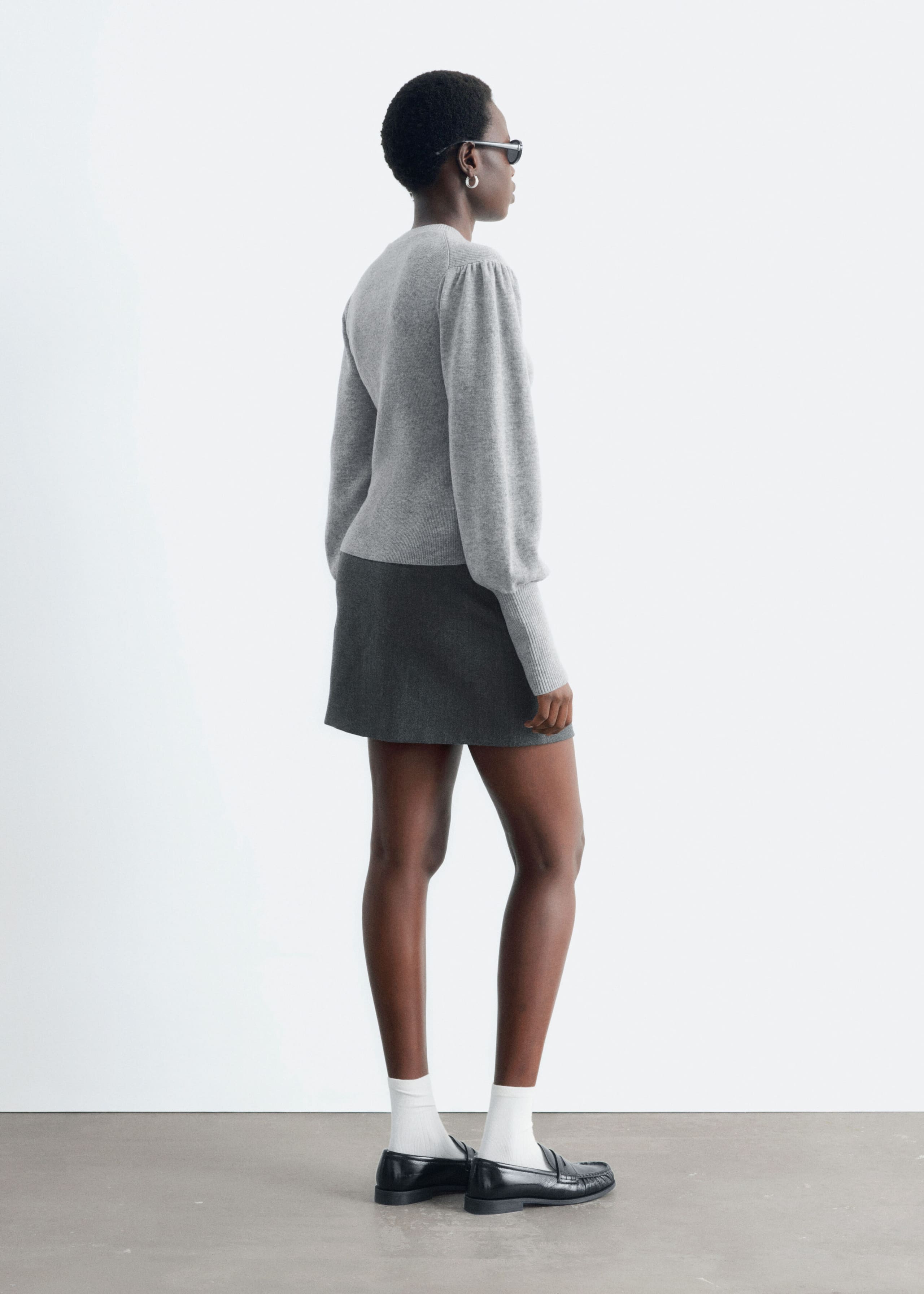 Wollen top - Grijs - Lookbook