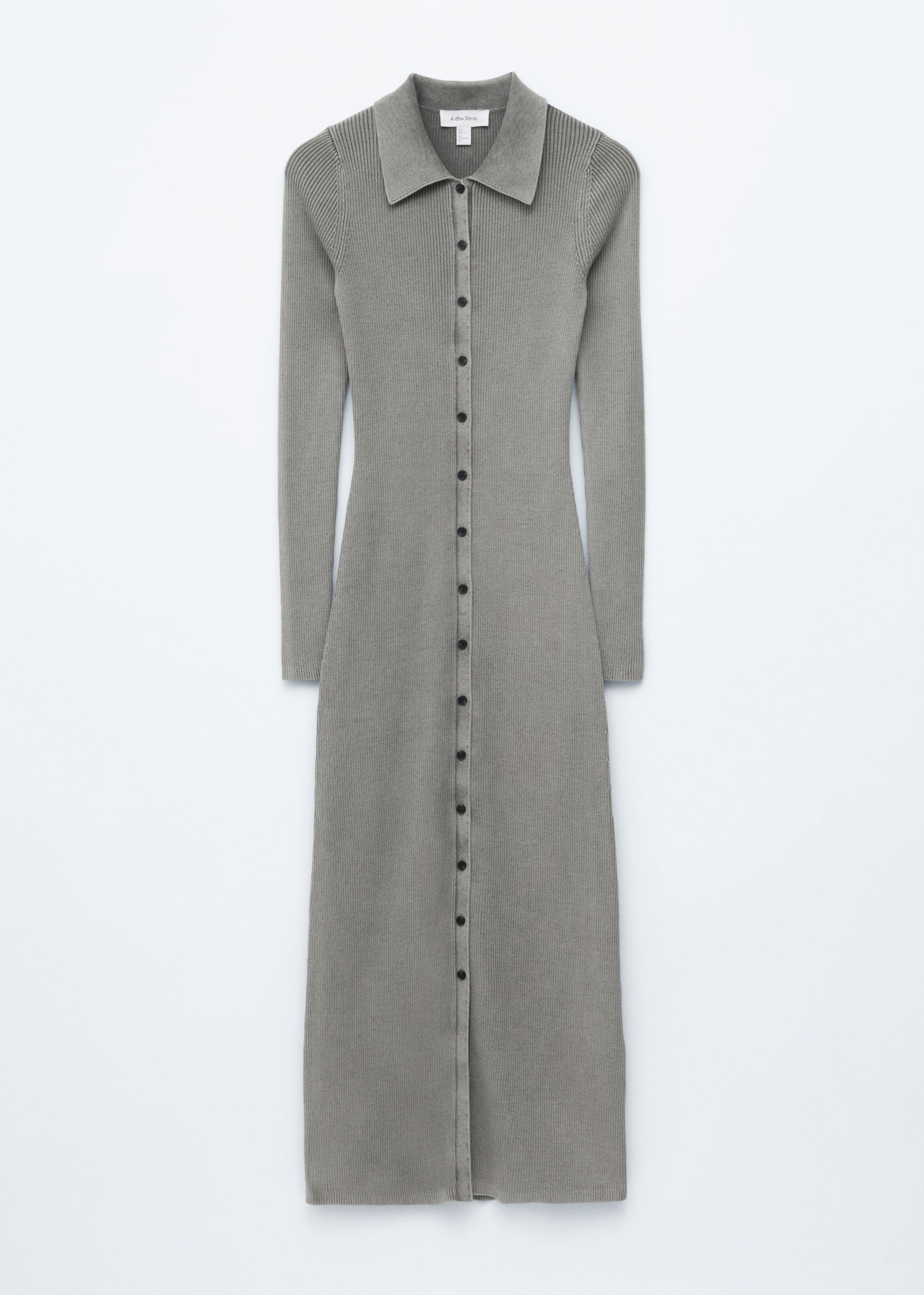 Image of Jersey Midi Shirt Dress