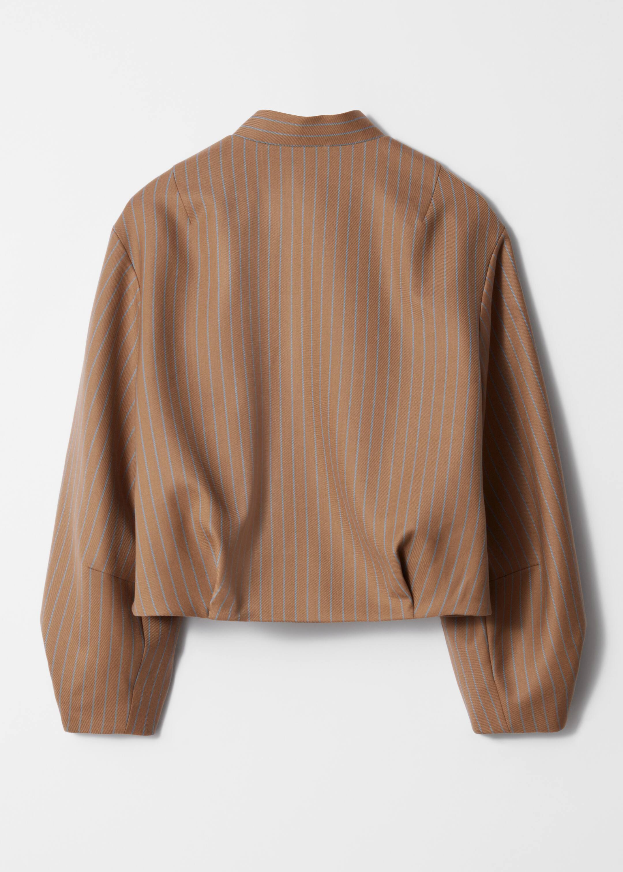 Visualizza immagine più grande: Giacca cropped in lana - Beige con motivo gessato - DONNA | H&M IT 2
