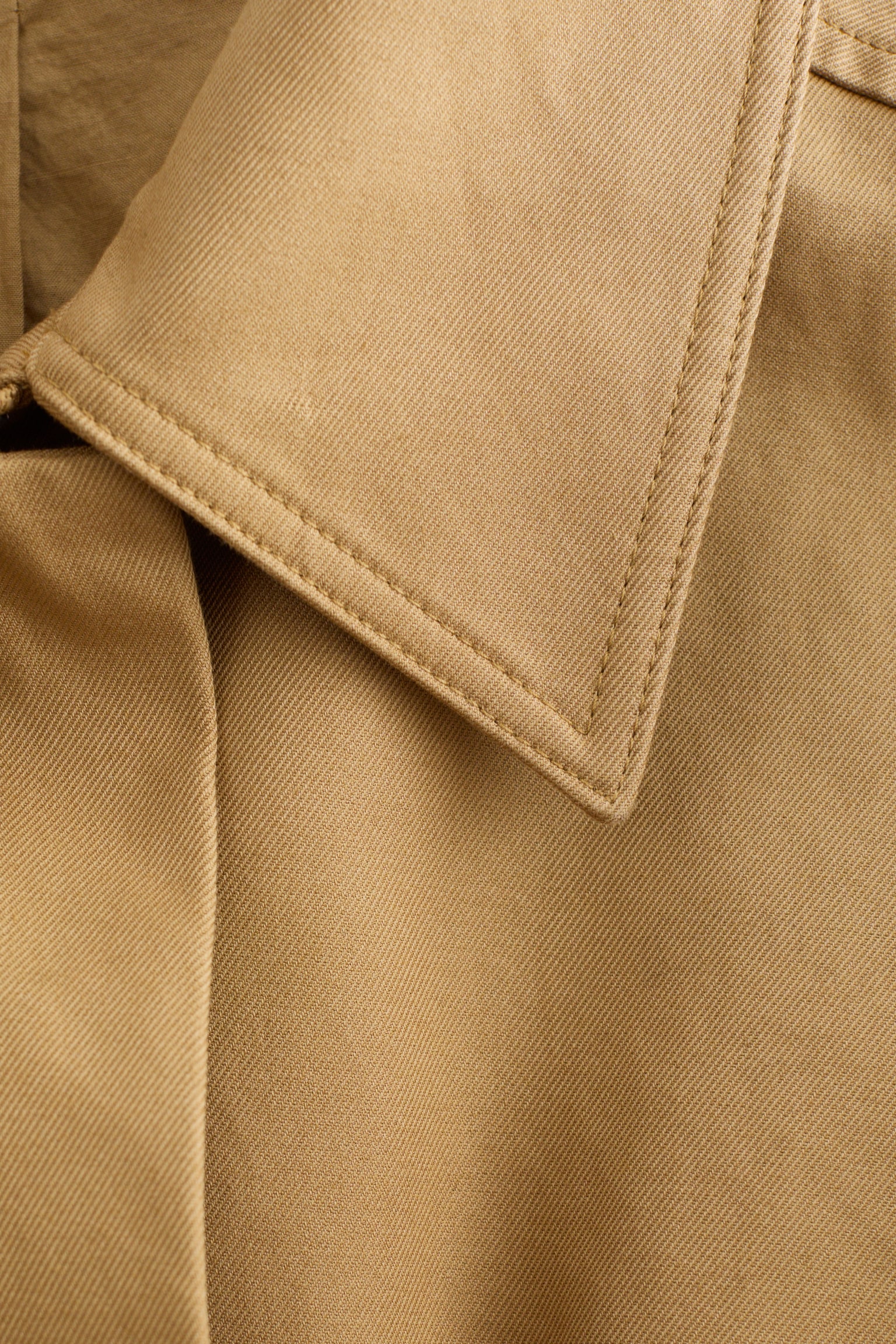 Veste utilitaire oversize à cordon de serrage - Jaune moutarde/Marron foncé - 10