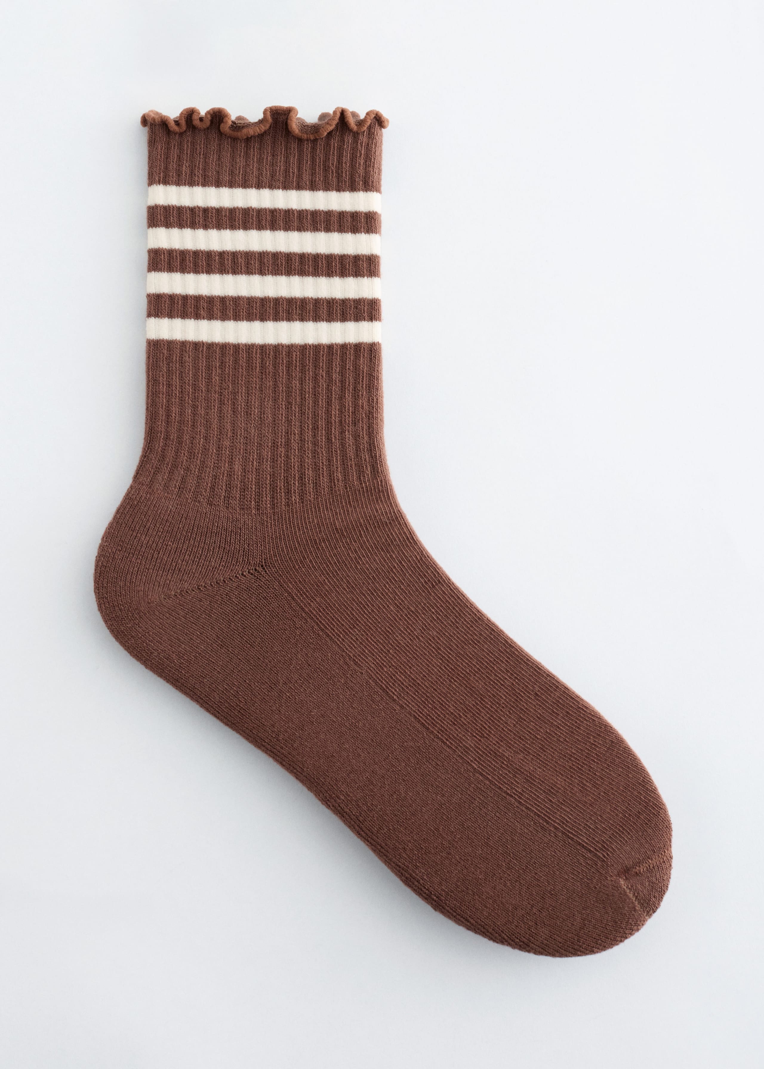 Image of Skarpetki z paski z falbankami