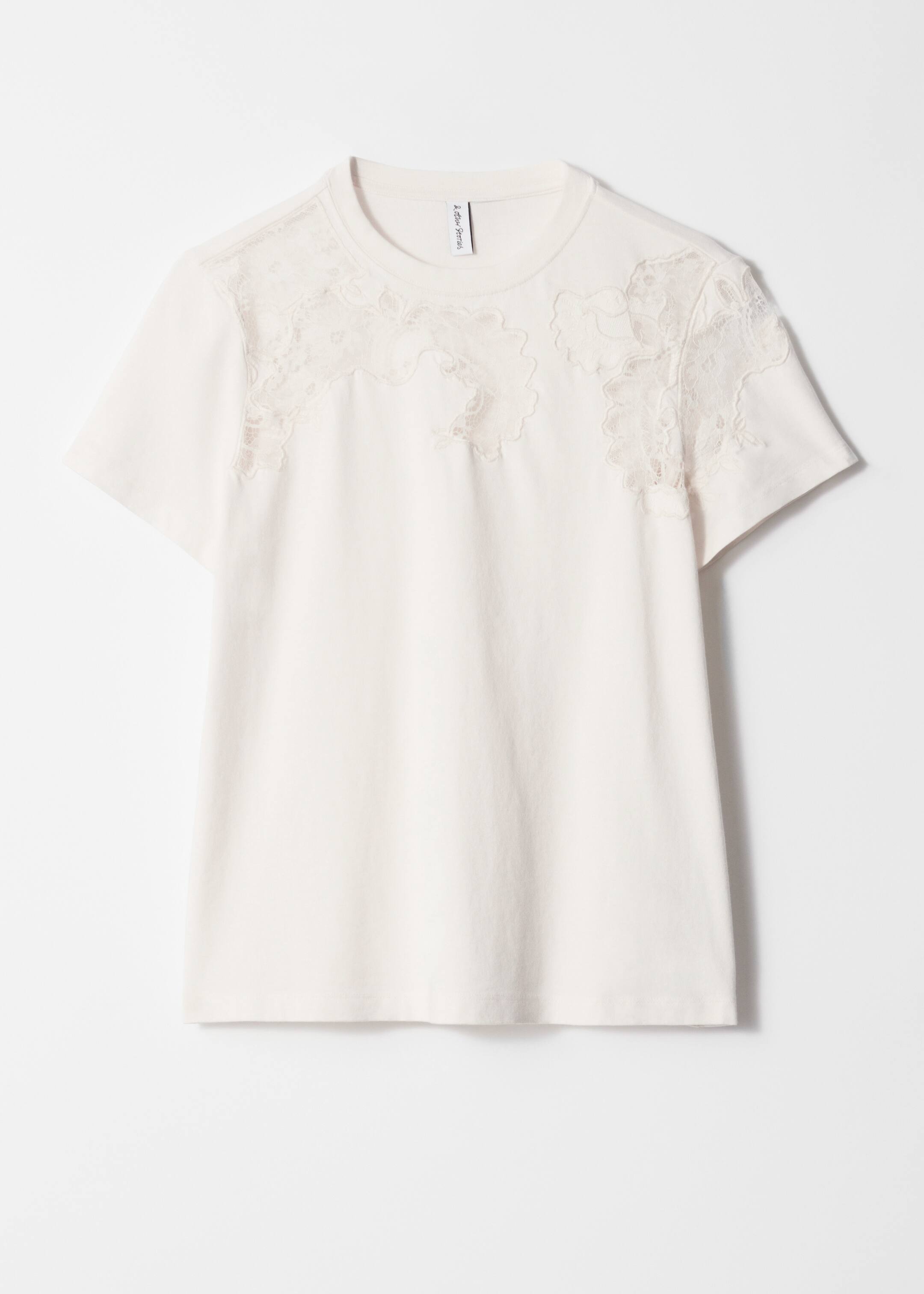 Visualizza immagine più grande: T-shirt con ricamo in pizzo - Bianco - DONNA | H&M IT 5