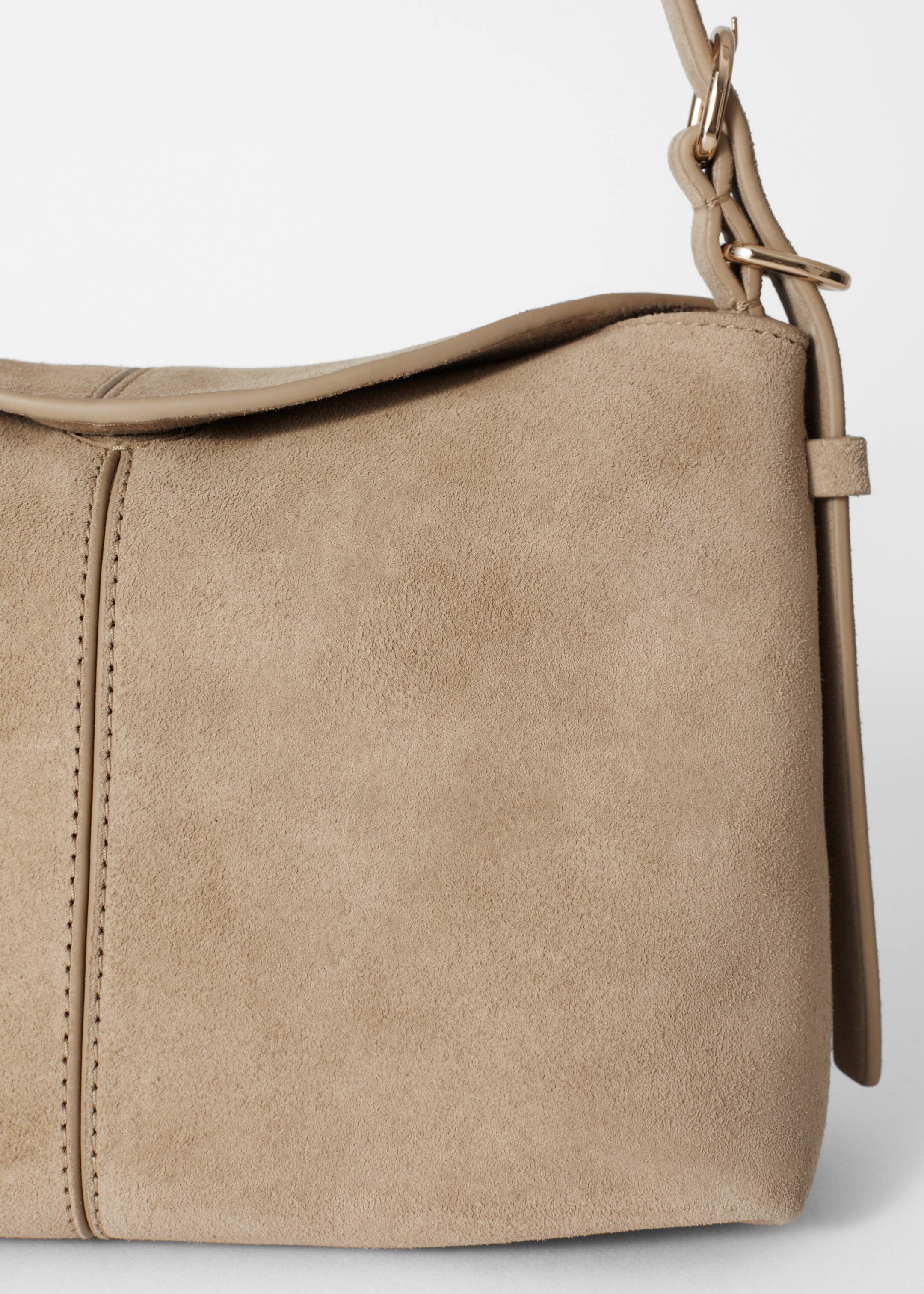 Zobrazit větší obrázek: Malá semišová taška - Béžový semiš - ŽENY | H&M CZ 3