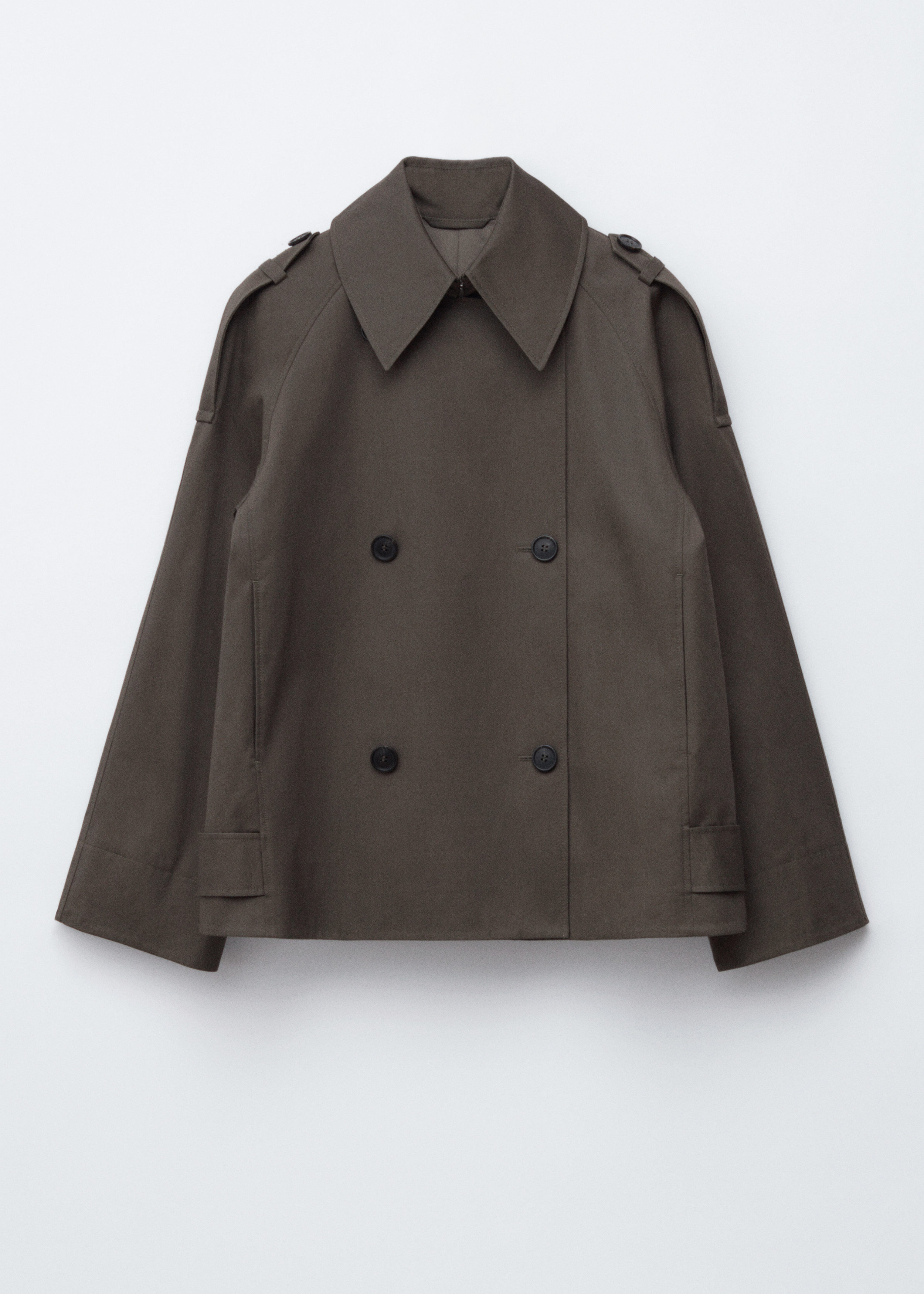 Double-Breasted Trench Jacket