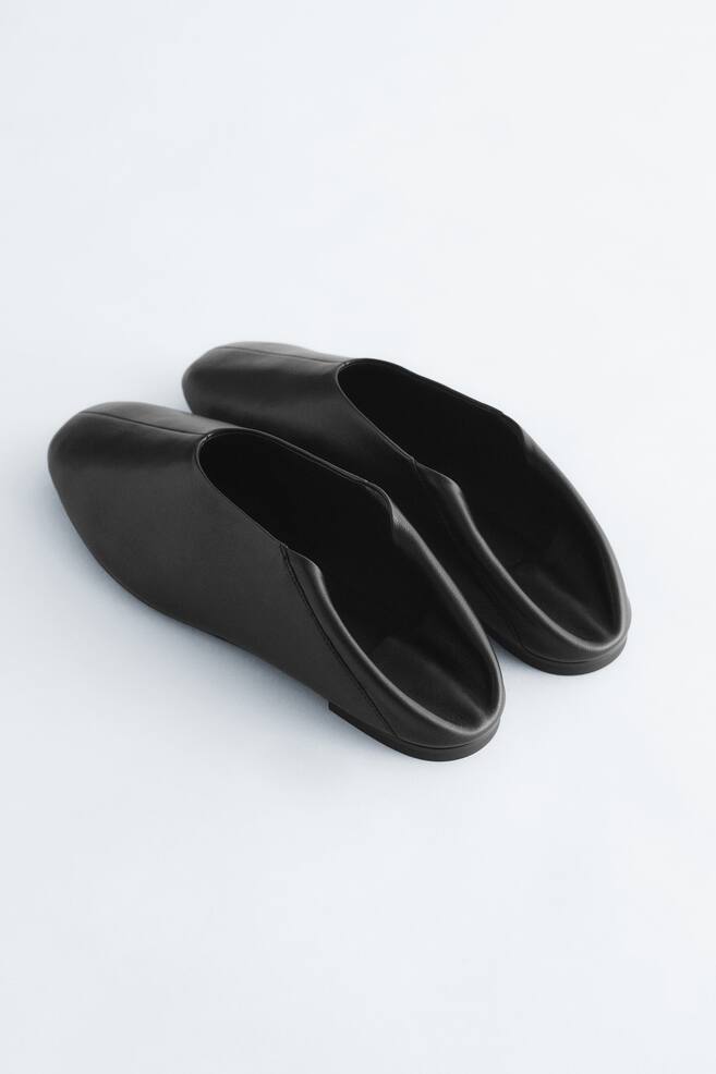Ballerines en cuir-Noir - 3