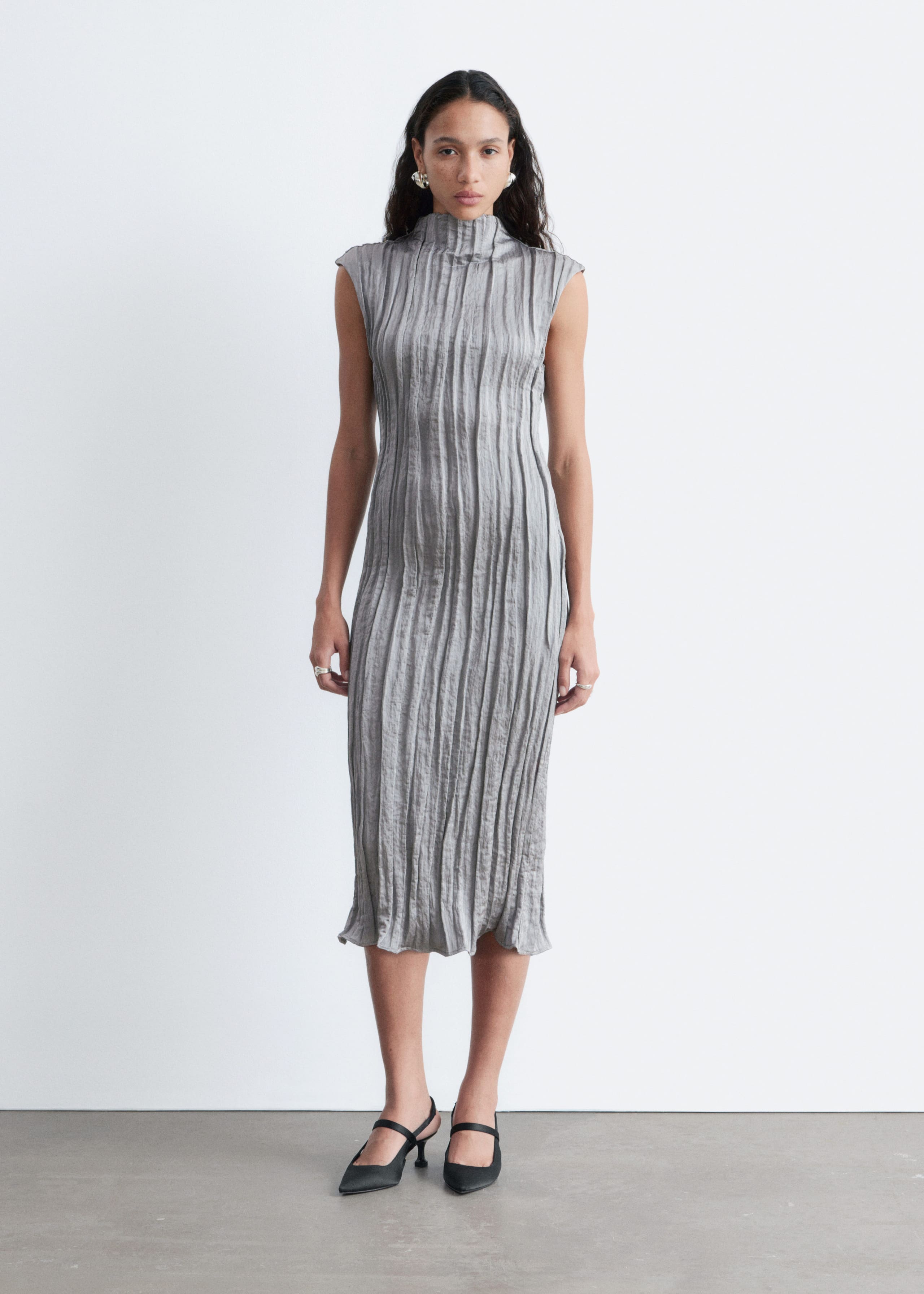 Image of Crêpe Midi Dress