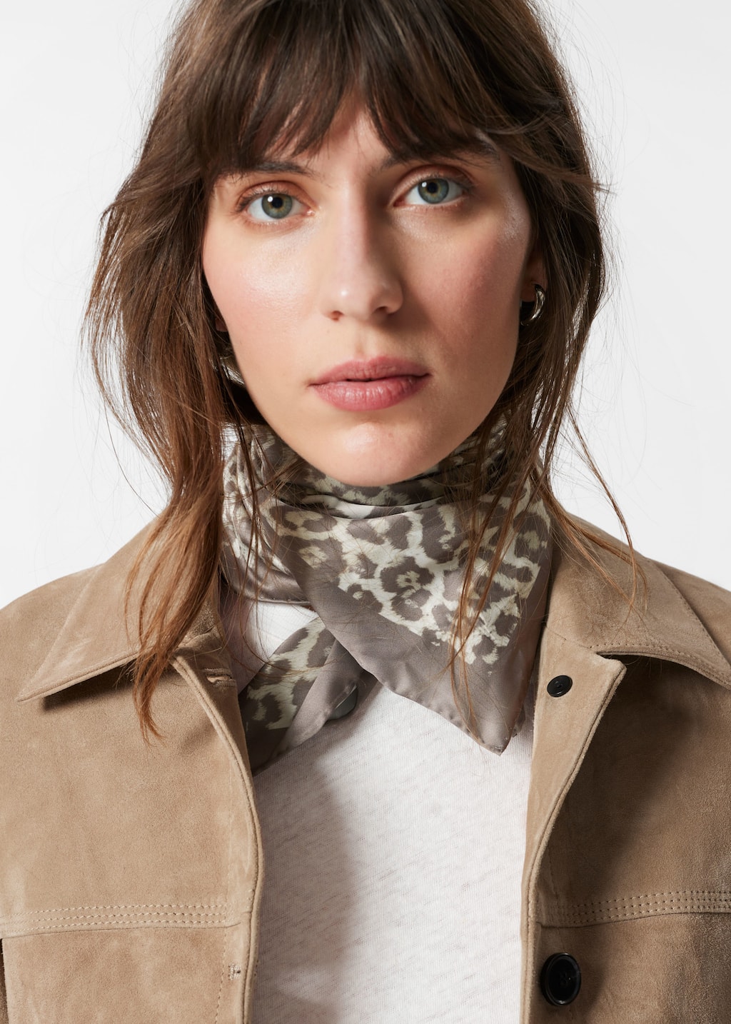 Image of Leopard-Print Scarf