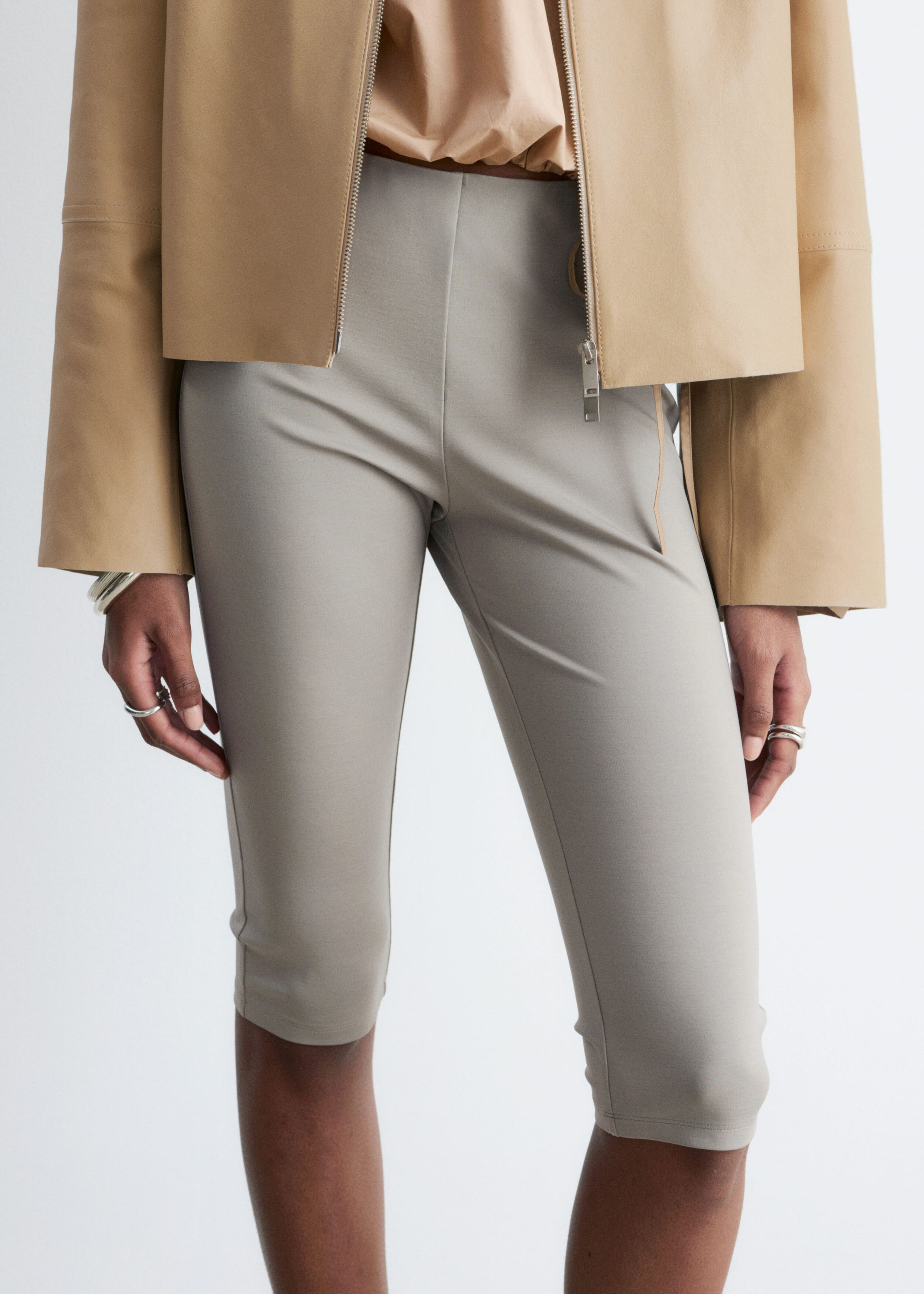 Image of Slim Capri Trousers