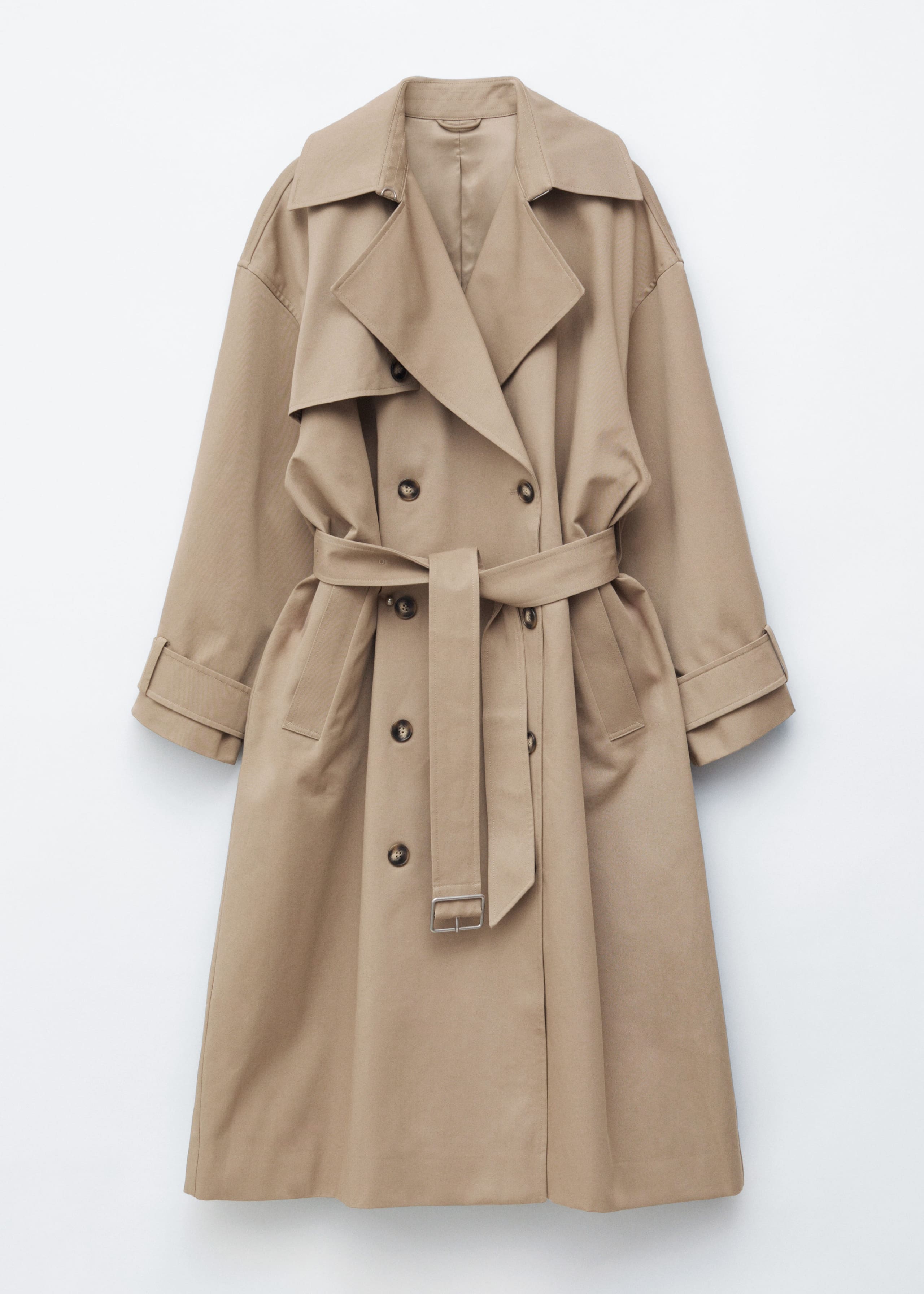 Image of Double-Breasted Trench Coat