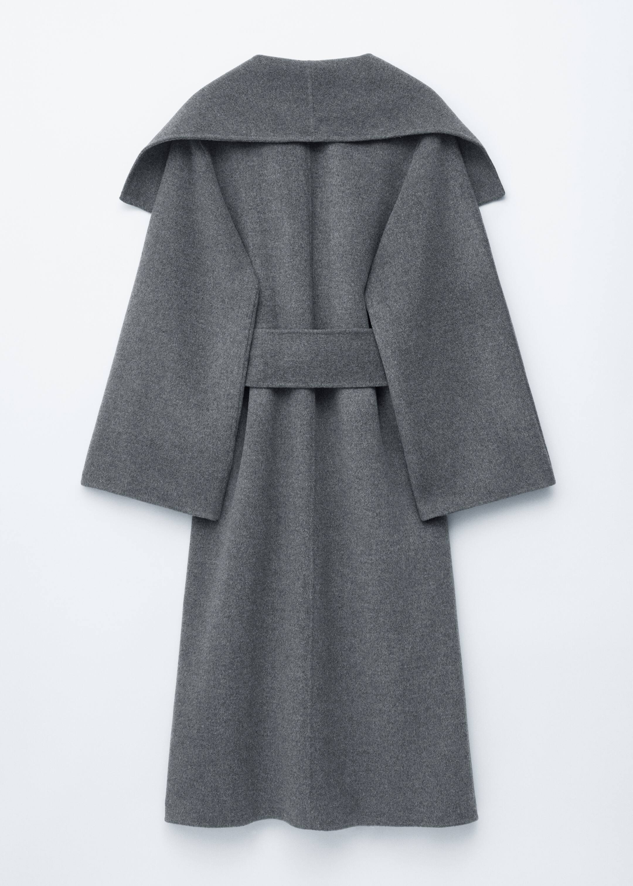 Преглед на по-голямо изображение: Shawl-Collar Wool Maxi Coat - Тъмносив - ЖЕНИ | H&M BG 9