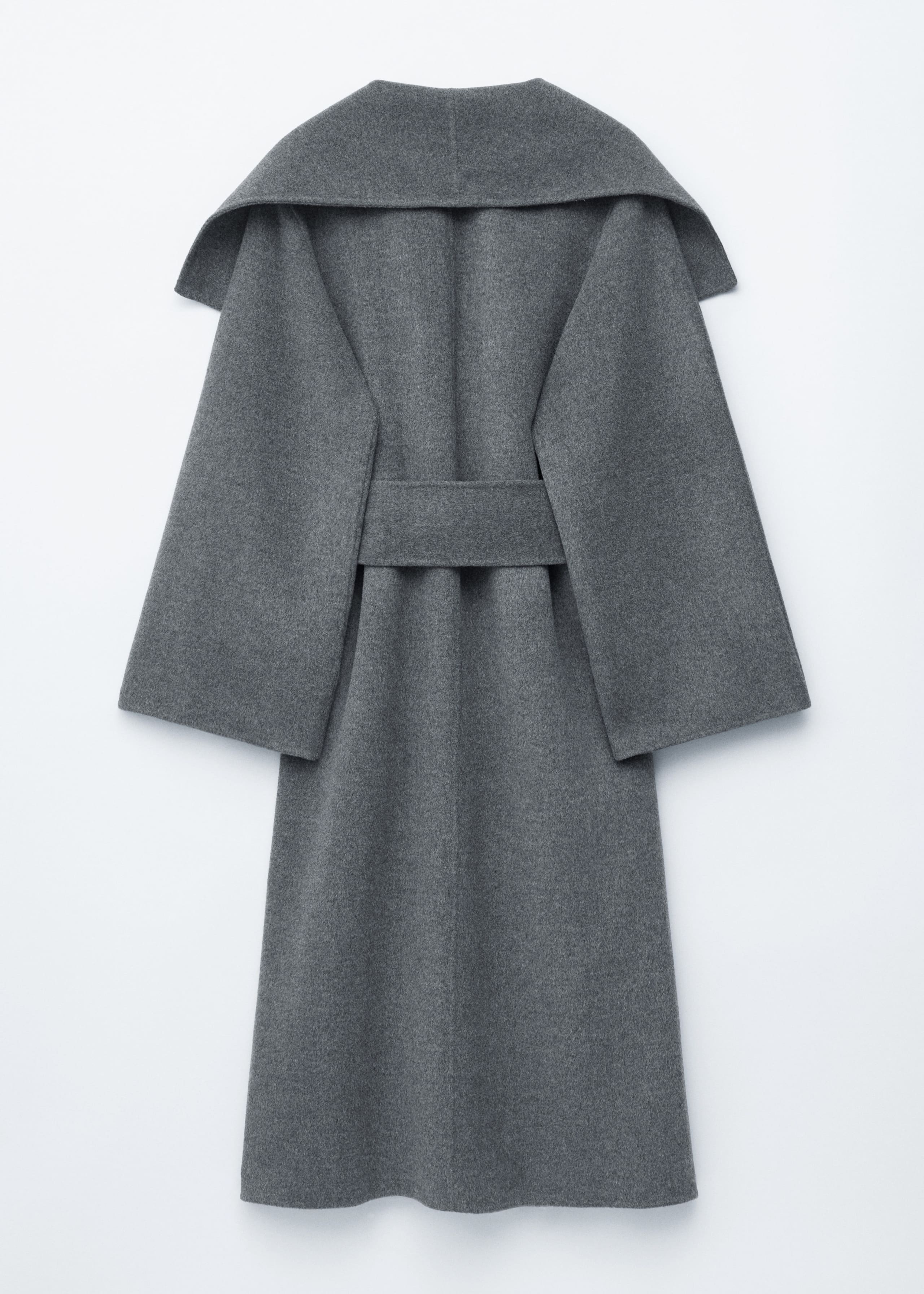 Image of Shawl-Collar Wool Maxi Coat
