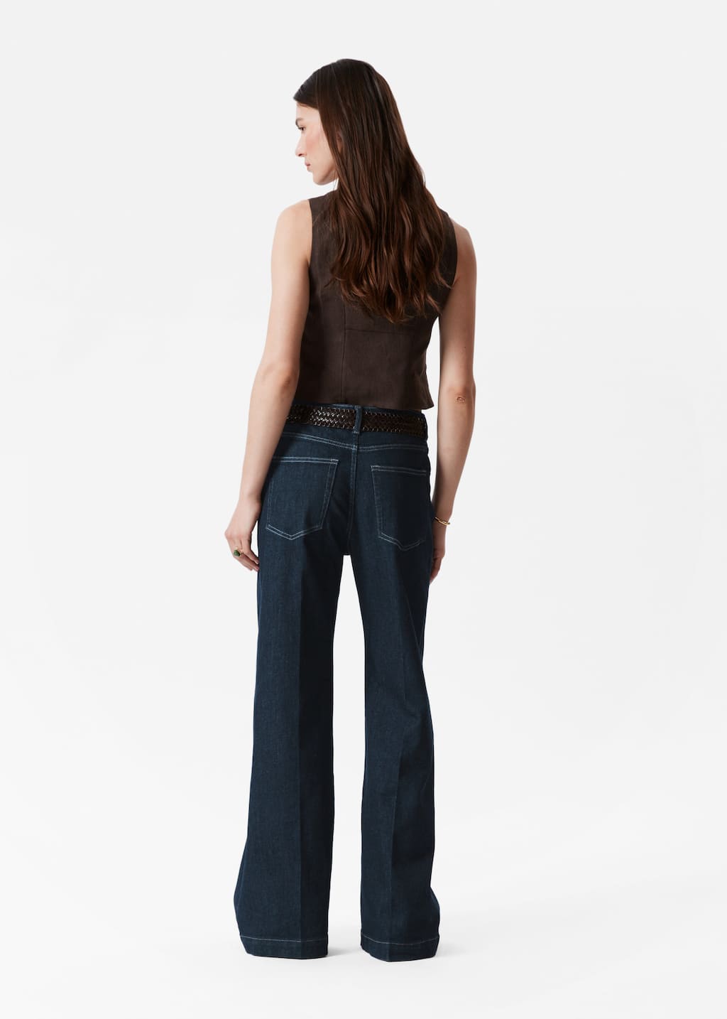 Image of Tailored Linen Waistcoat