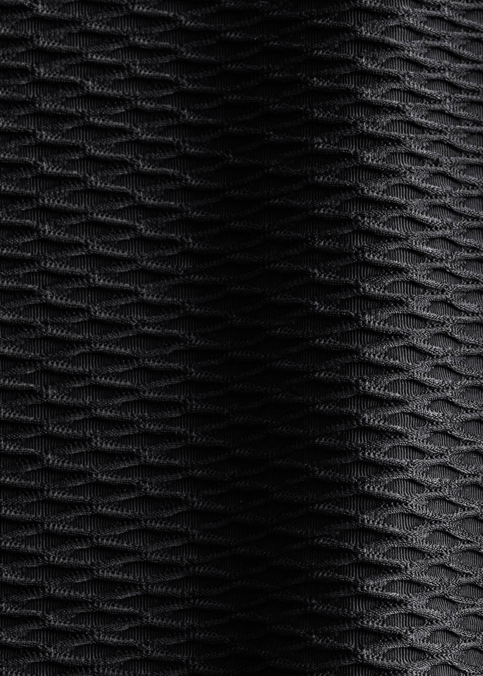 Текстуриран бански - Черен - 5