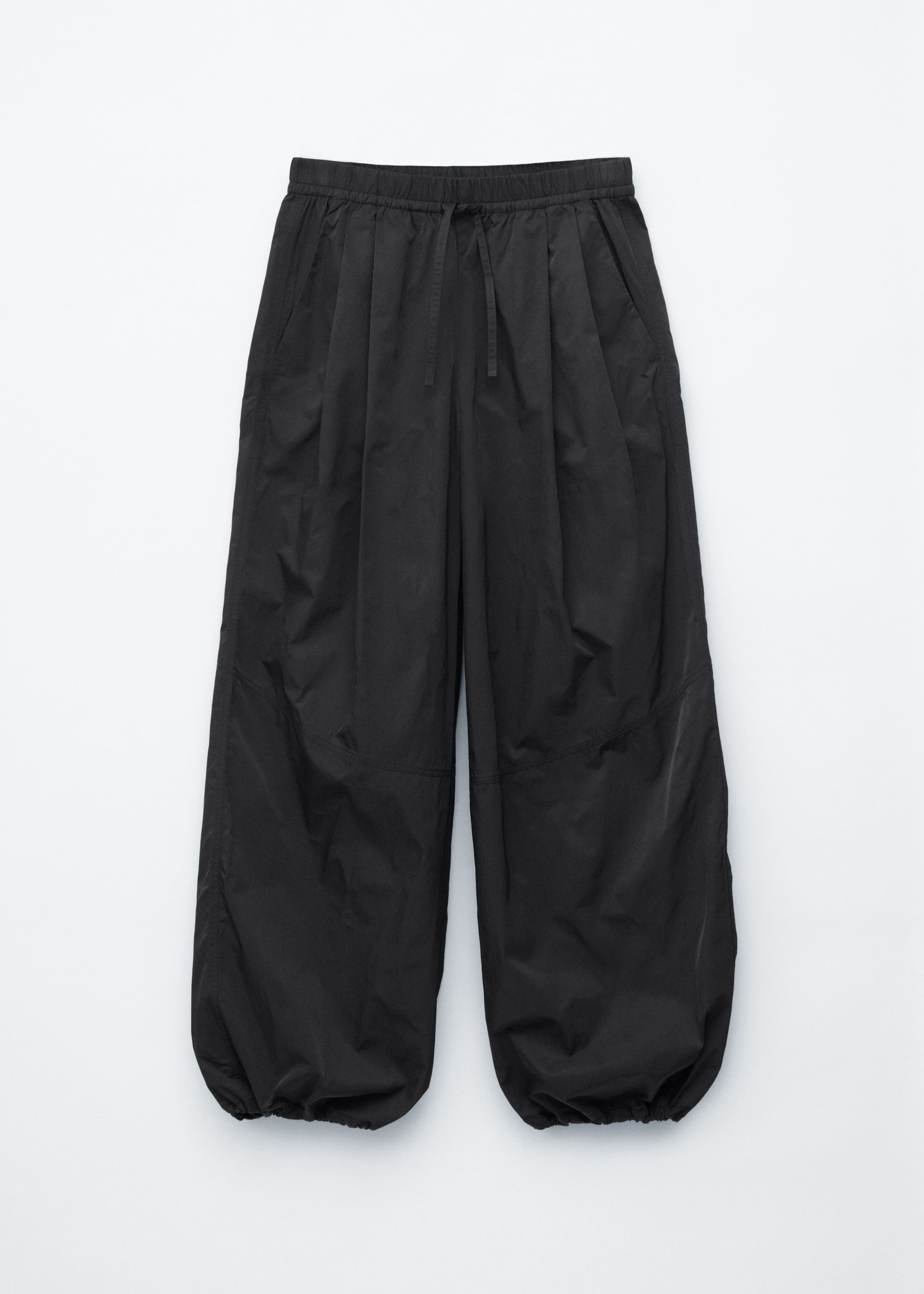 Image of Drawstring Barrel Leg Trousers