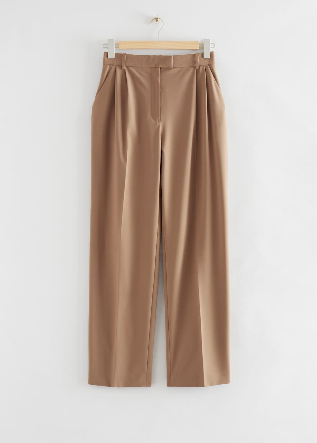 Tailored Satin Relaxed-Fit Trousers - Bright Blue - Still Life