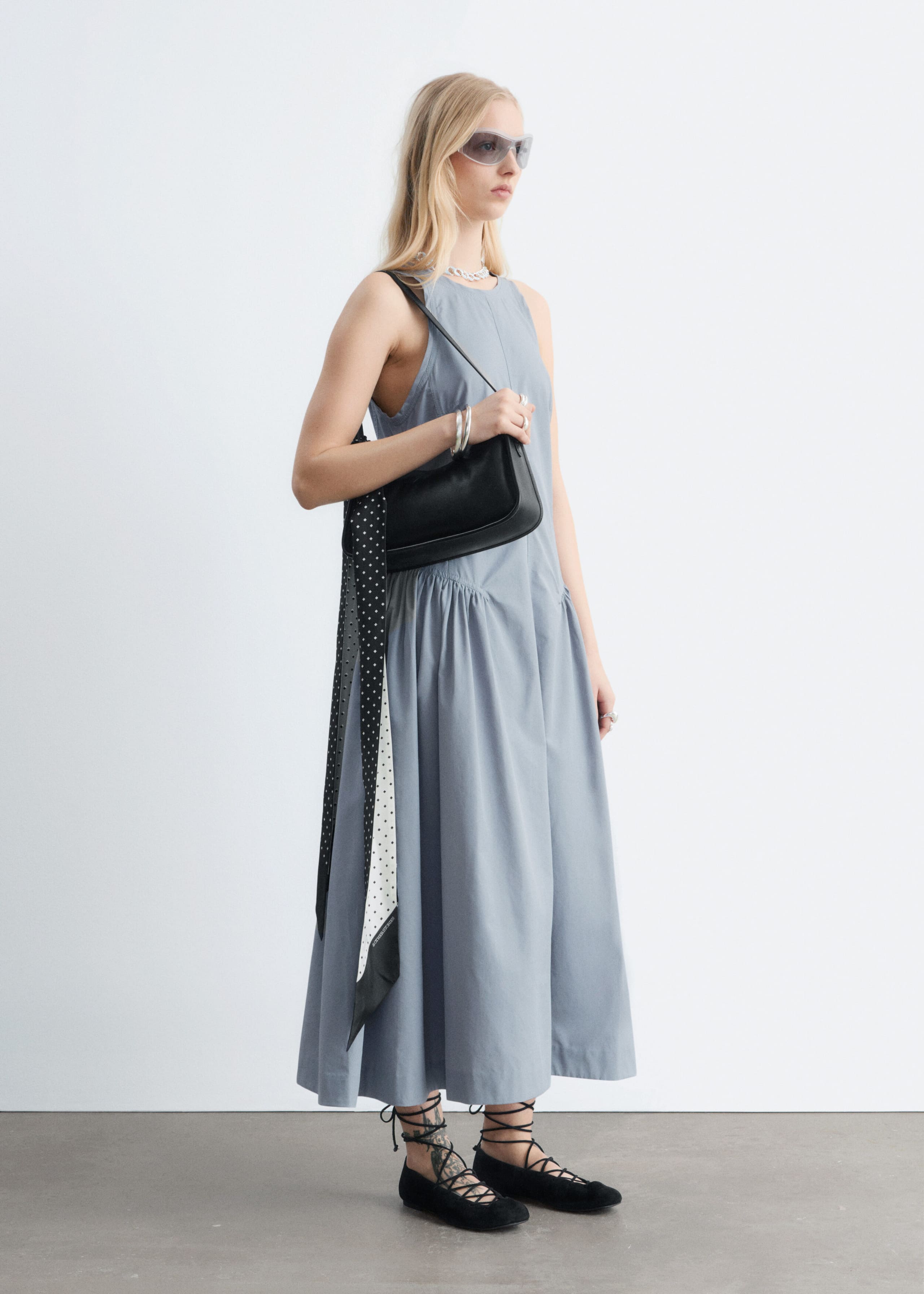 Image of Vestido midi acampanado