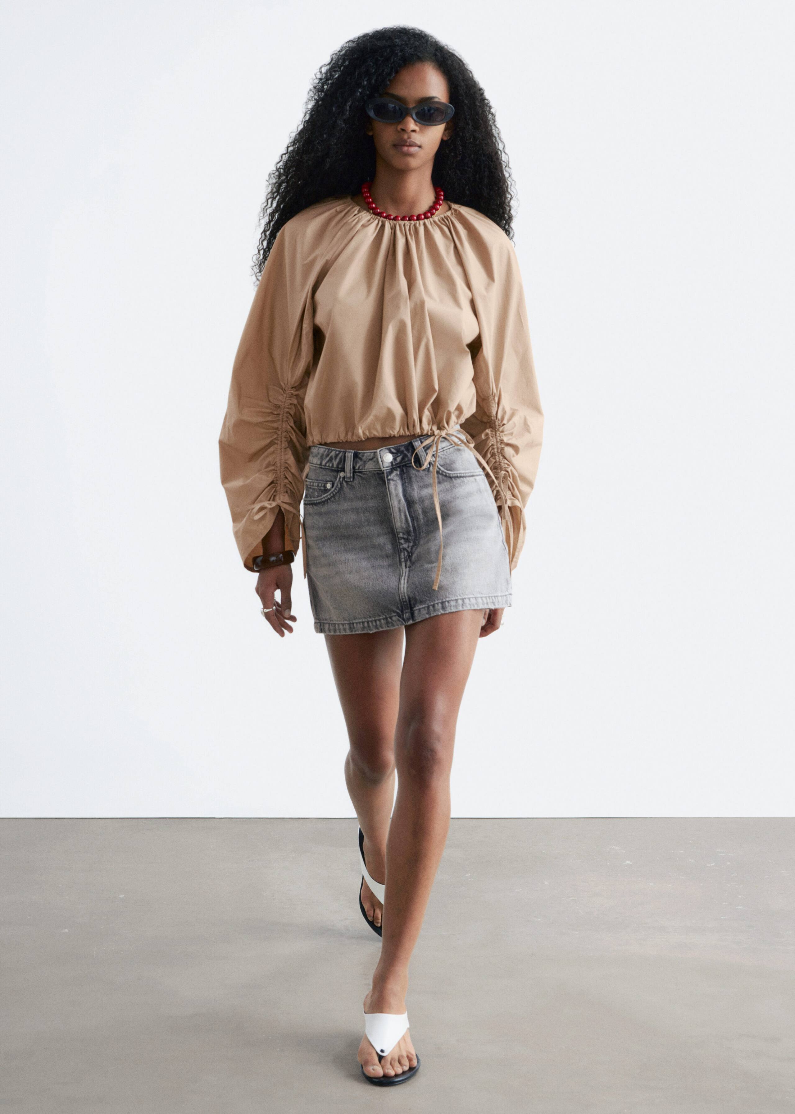 Image of Denim Mini Skirt
