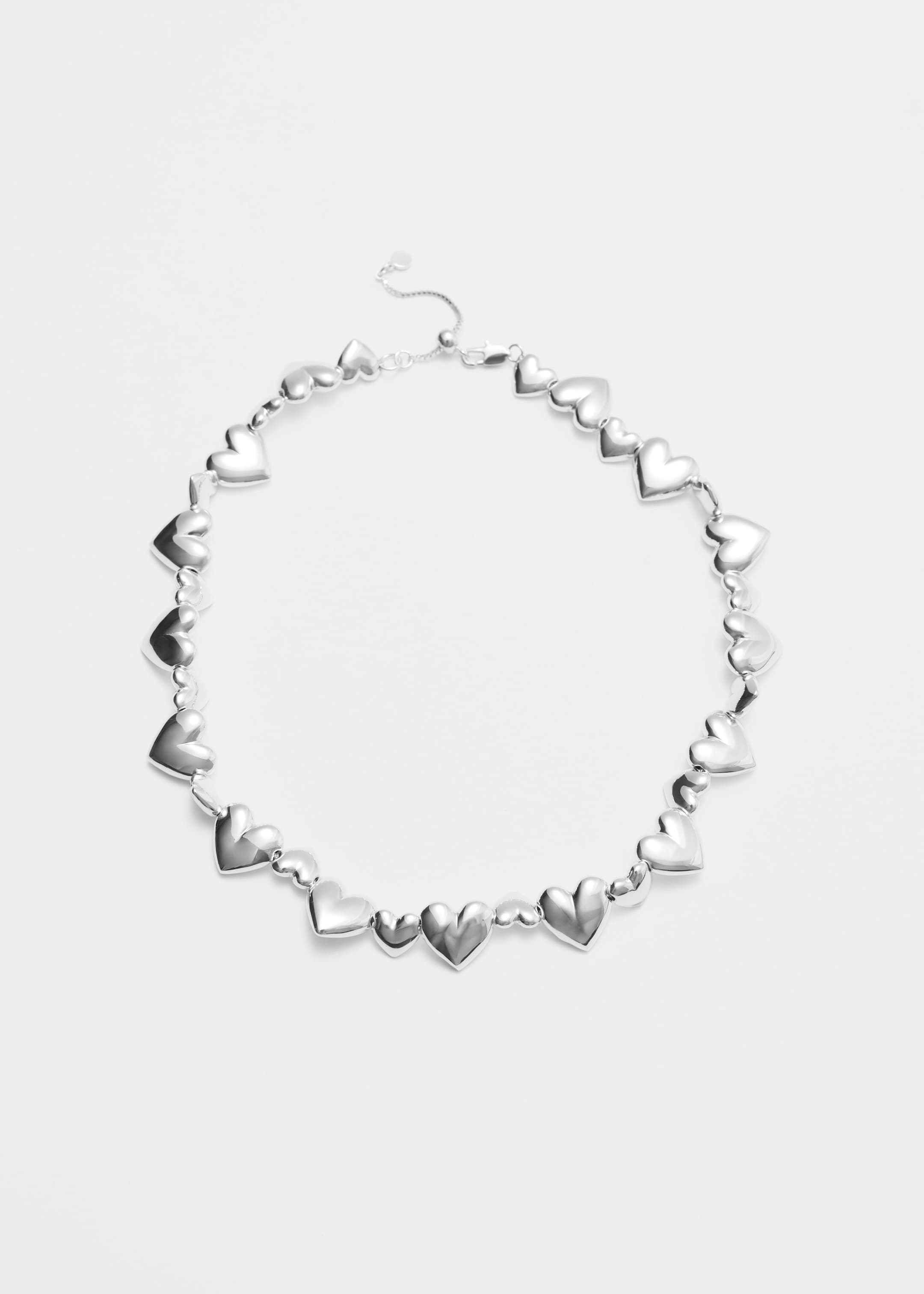 Agrandir l'image: Collier court à cœurs - Argenté - FEMME | H&M BE 1