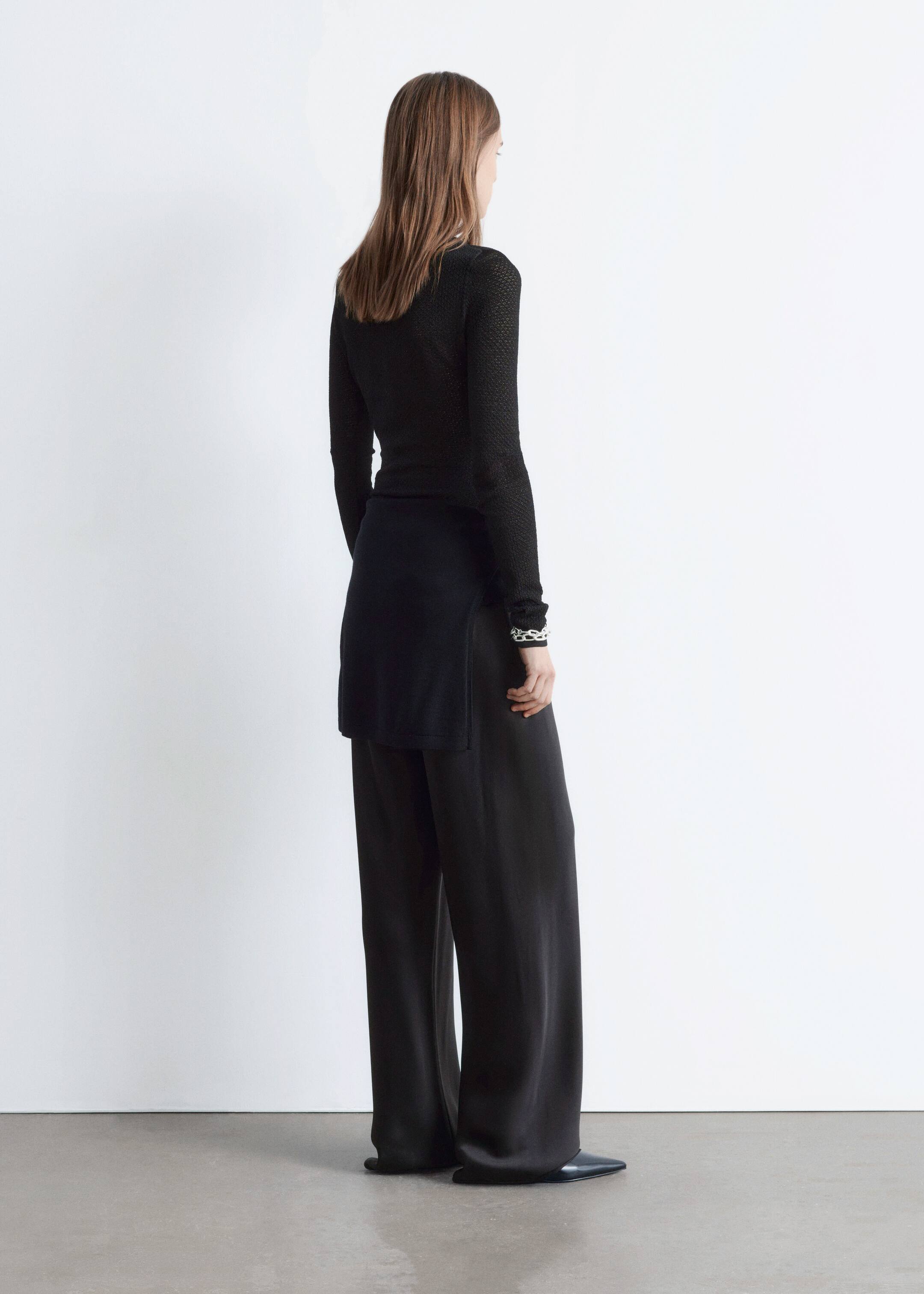 Grotere afbeelding bekijken: Ajourgebreide body met lange mouwen - Zwart - DAMES | H&M NL 6