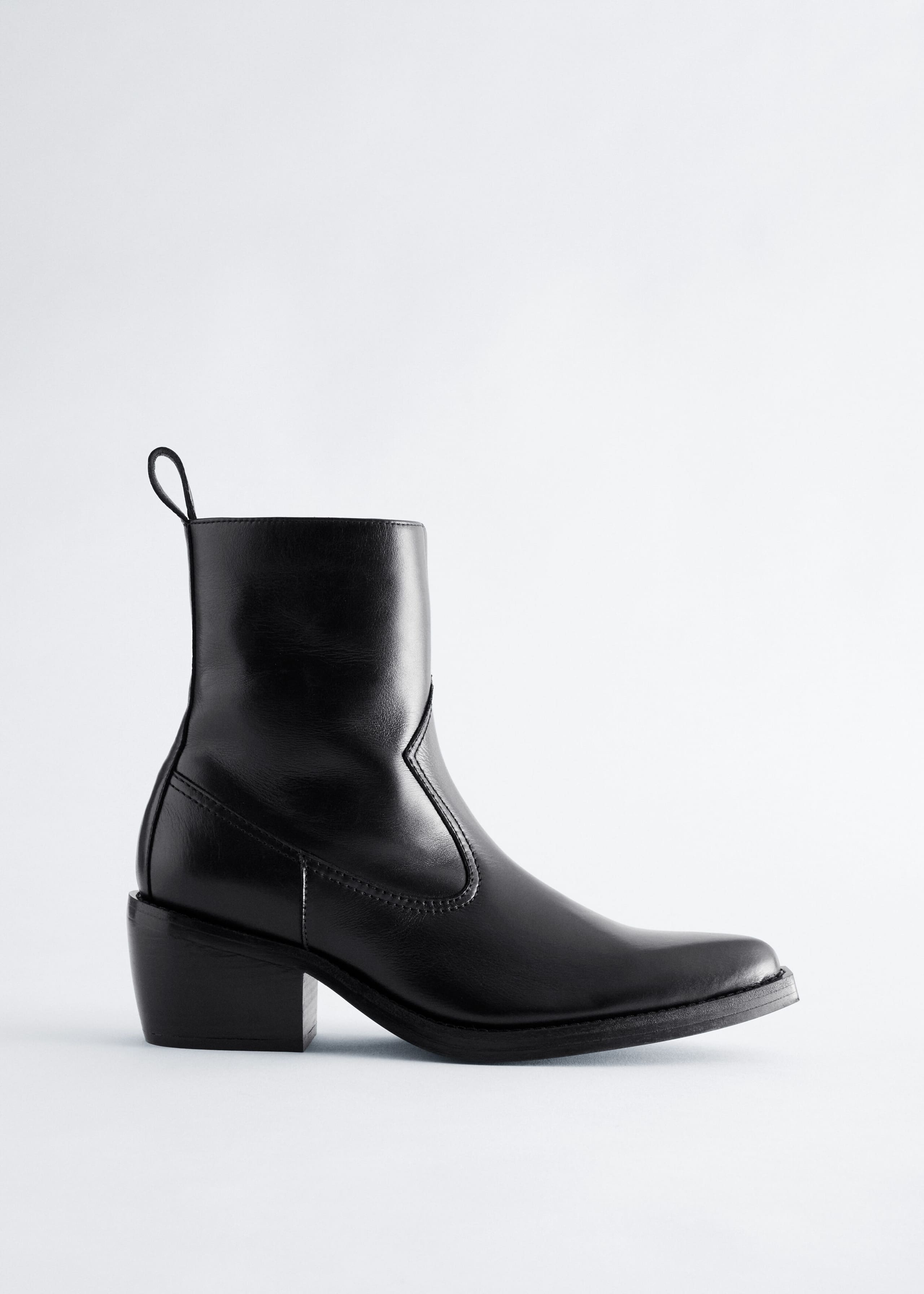 Leather Cowboy Boots - Nero - Natura morta