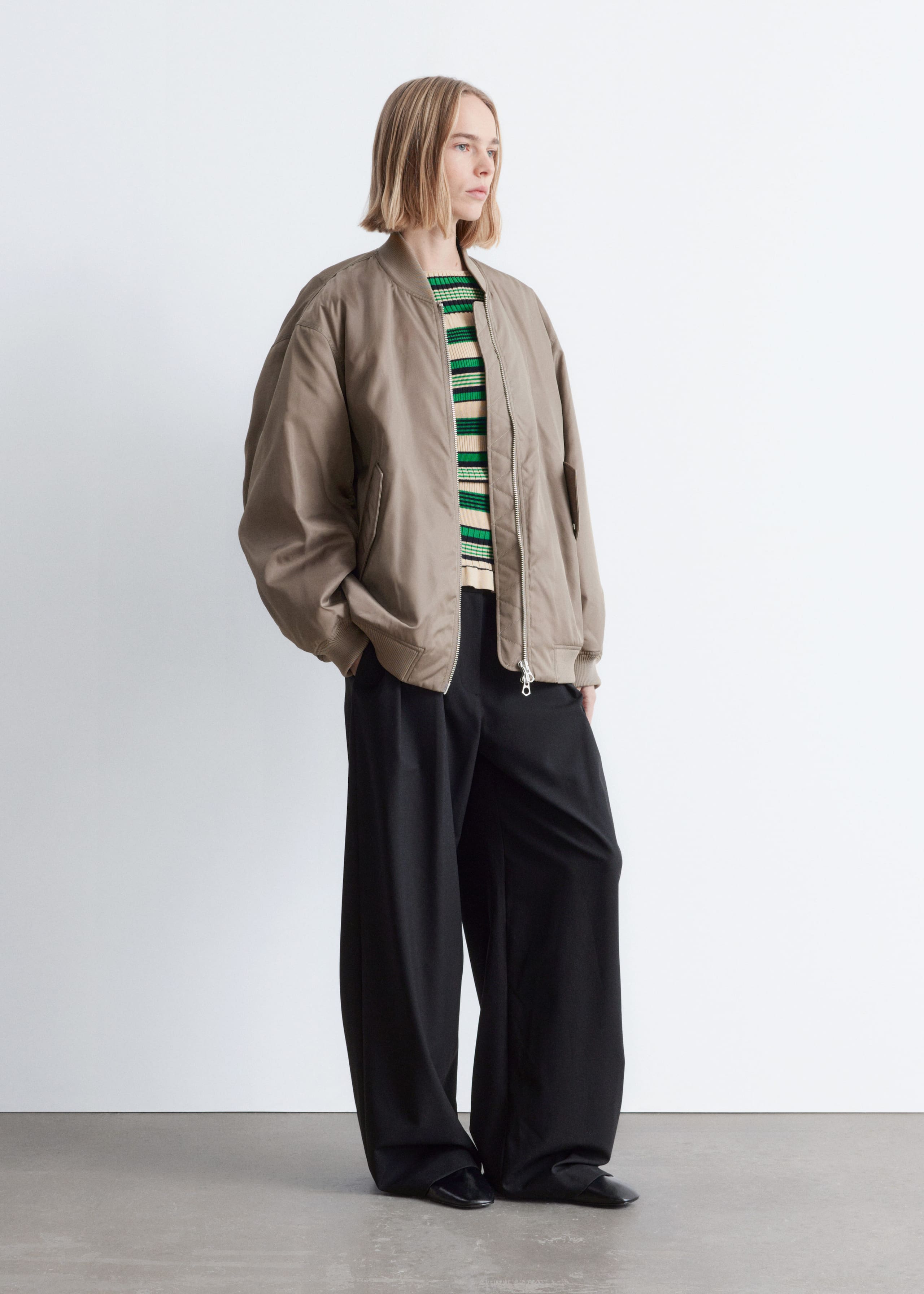 Image of Long Bomber Jacket